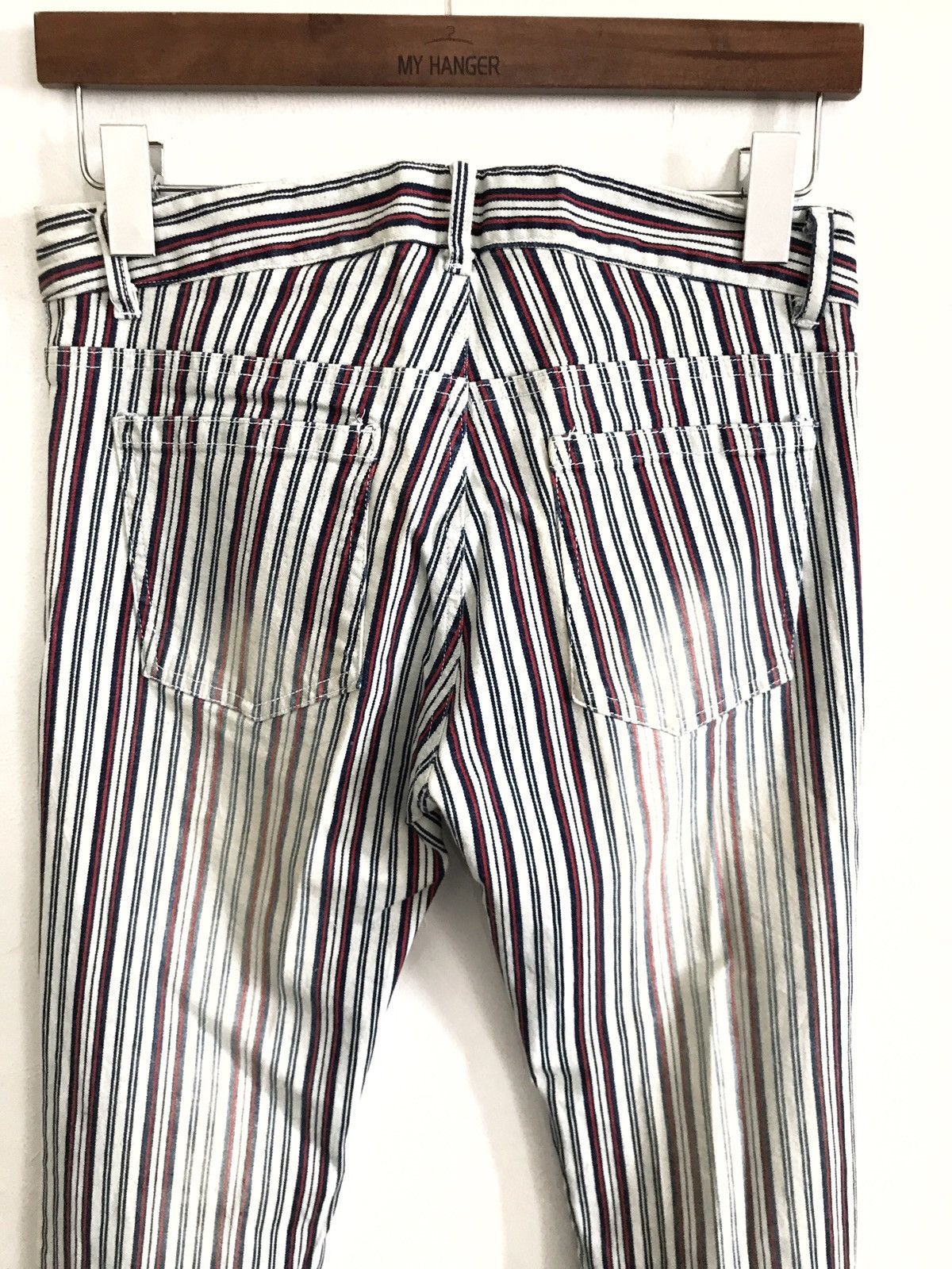 Designer × Japanese Brand Japanese Designer Jeans Triple Yund Stripes Pants Size US 29 - 4 Thumbnail