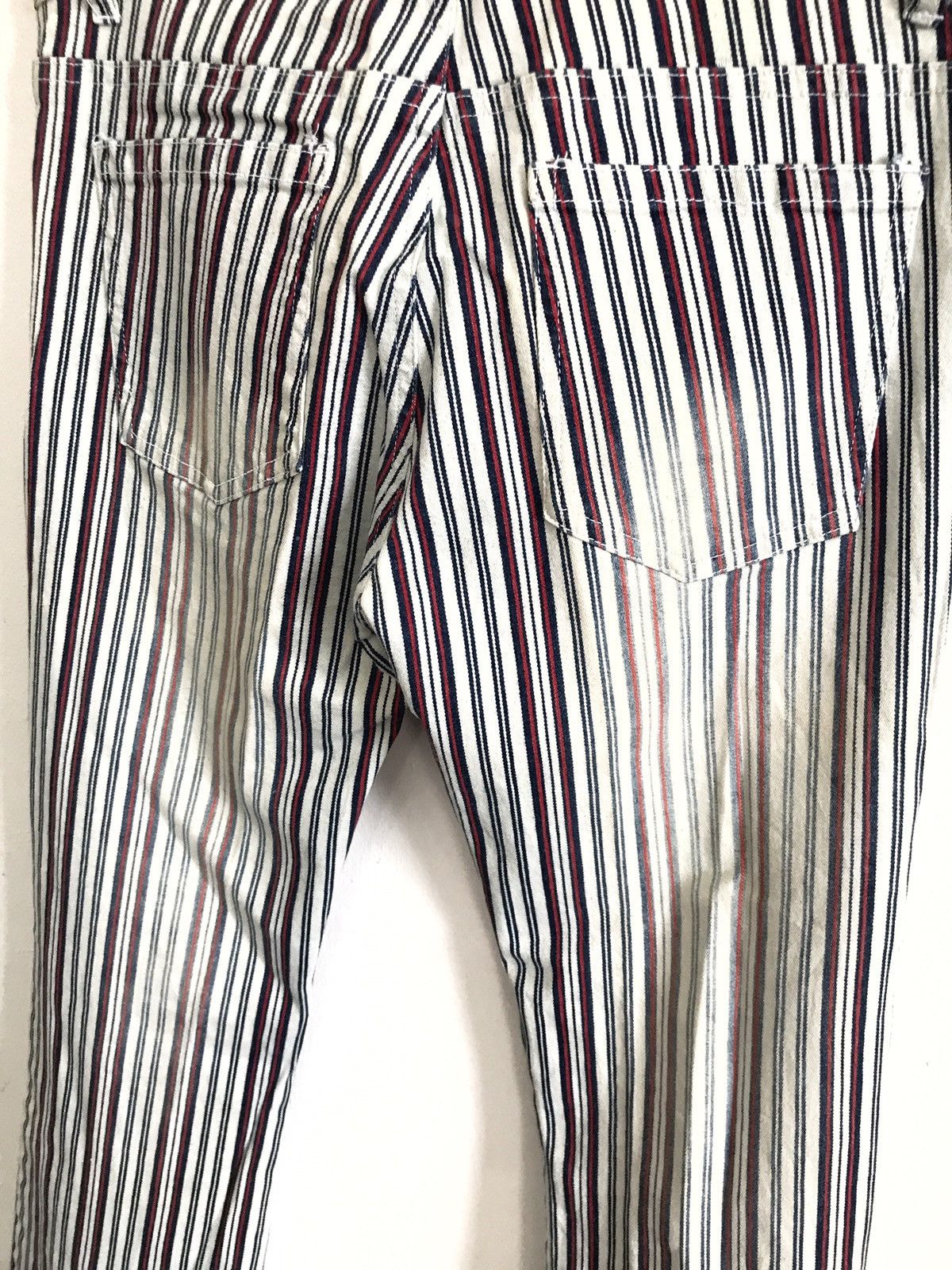 Designer × Japanese Brand Japanese Designer Jeans Triple Yund Stripes Pants Size US 29 - 5 Thumbnail