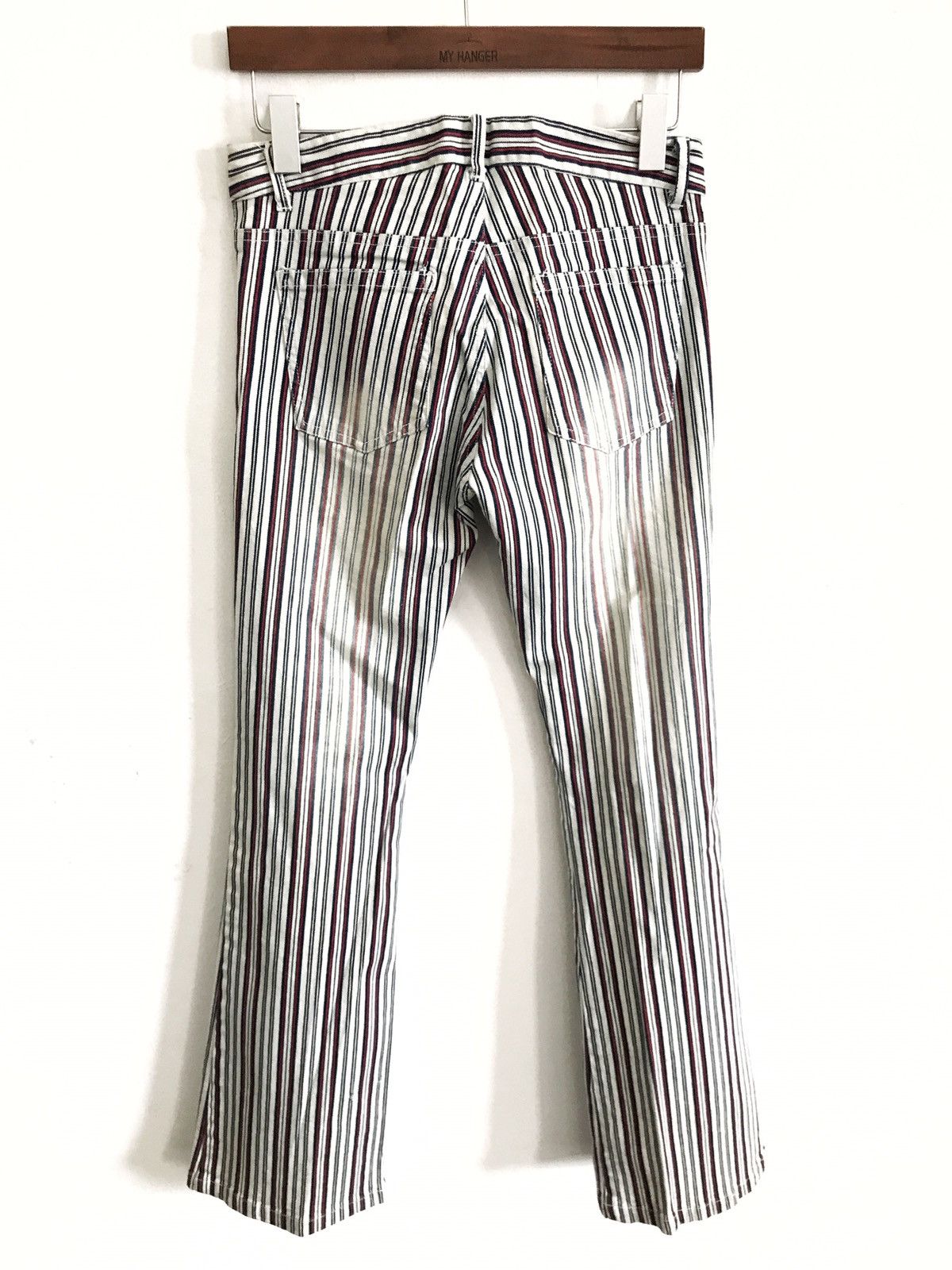 Designer × Japanese Brand Japanese Designer Jeans Triple Yund Stripes Pants Size US 29 - 3 Thumbnail