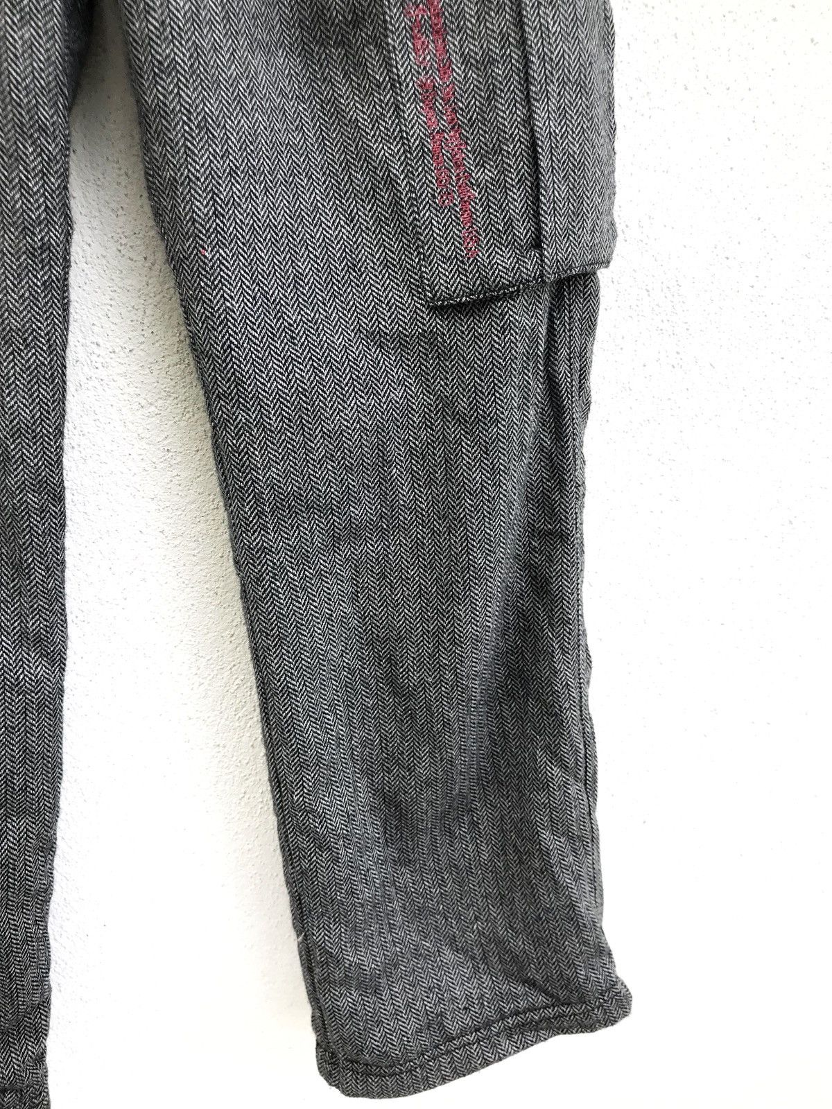 Japanese Brand Japanese Brand G-RULEZ Studio Herringbone Wool Cargo Pants Size US 28 / EU 44 - 7 Thumbnail