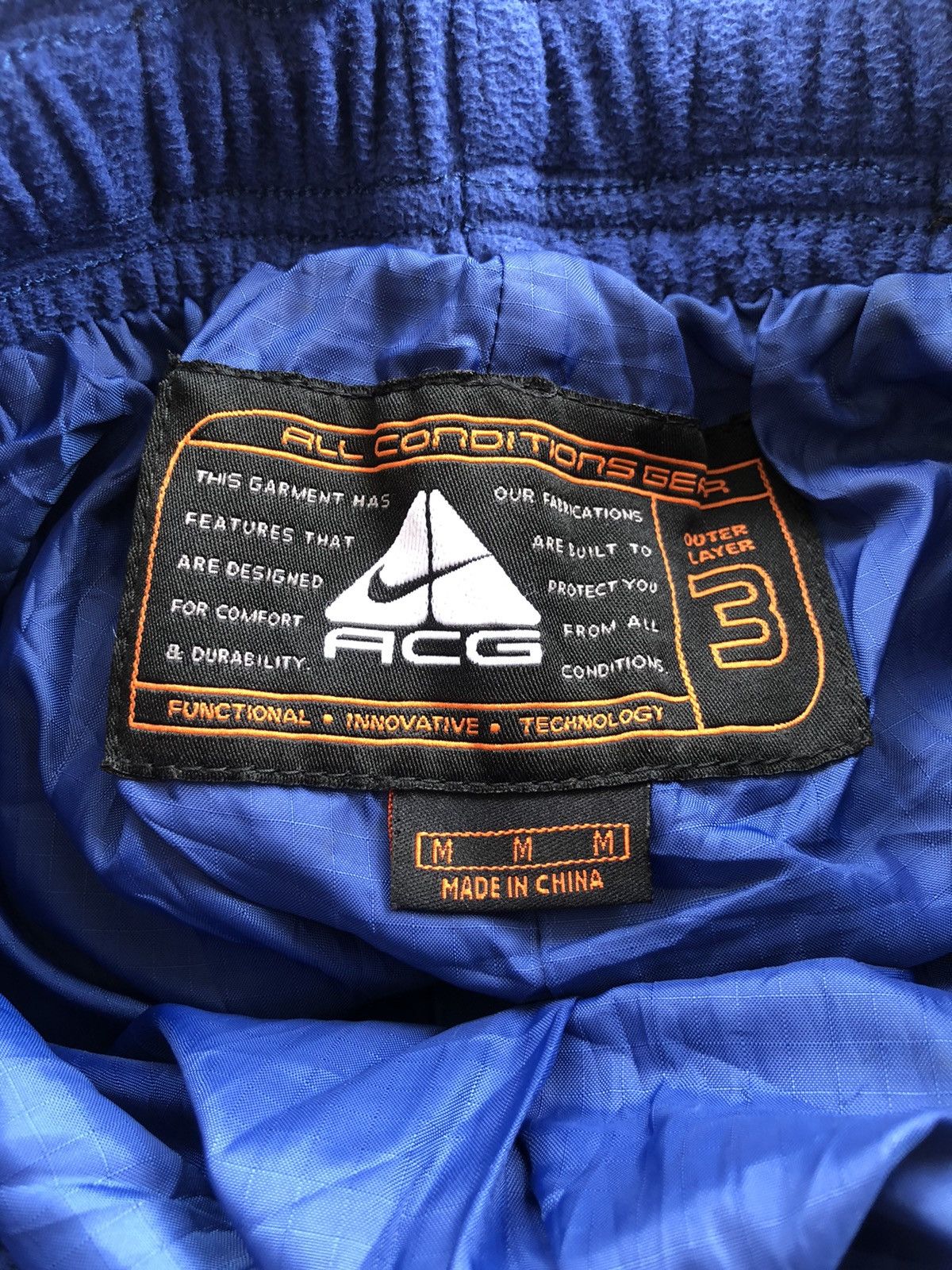 Nike ACG DOPE🔥90s Nike ACG Storm Fit Velcro Strap Ski Pants Size US 32 / EU 48 - 7 Thumbnail