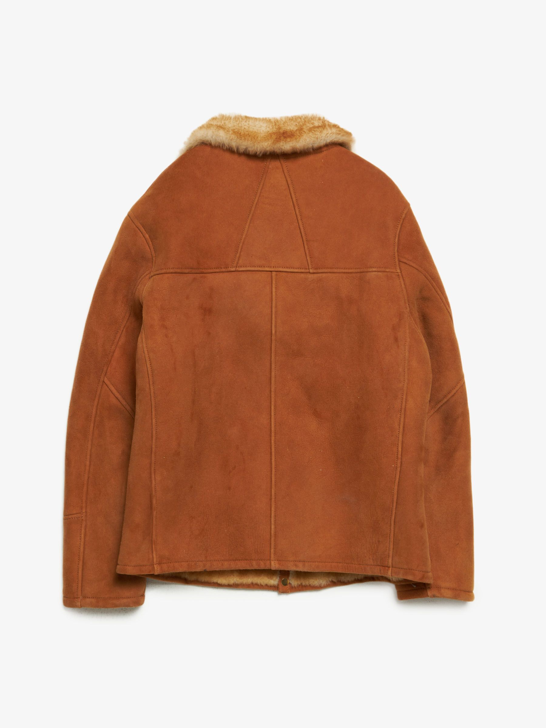 Rhude Brown Sheepskin Leather Coat Size US L / EU 52-54 / 3 - 2 Thumbnail