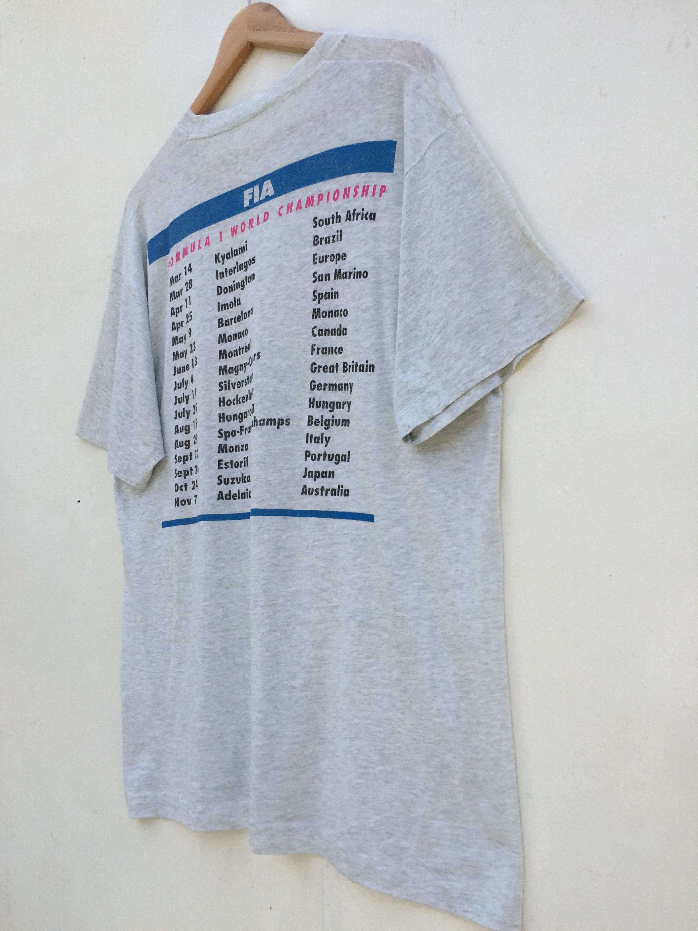 Formula 1 Vtg 90's Formula OneF1 GrandPrix World Champion CANADA Tee Size US M / EU 48-50 / 2 - 10 Thumbnail