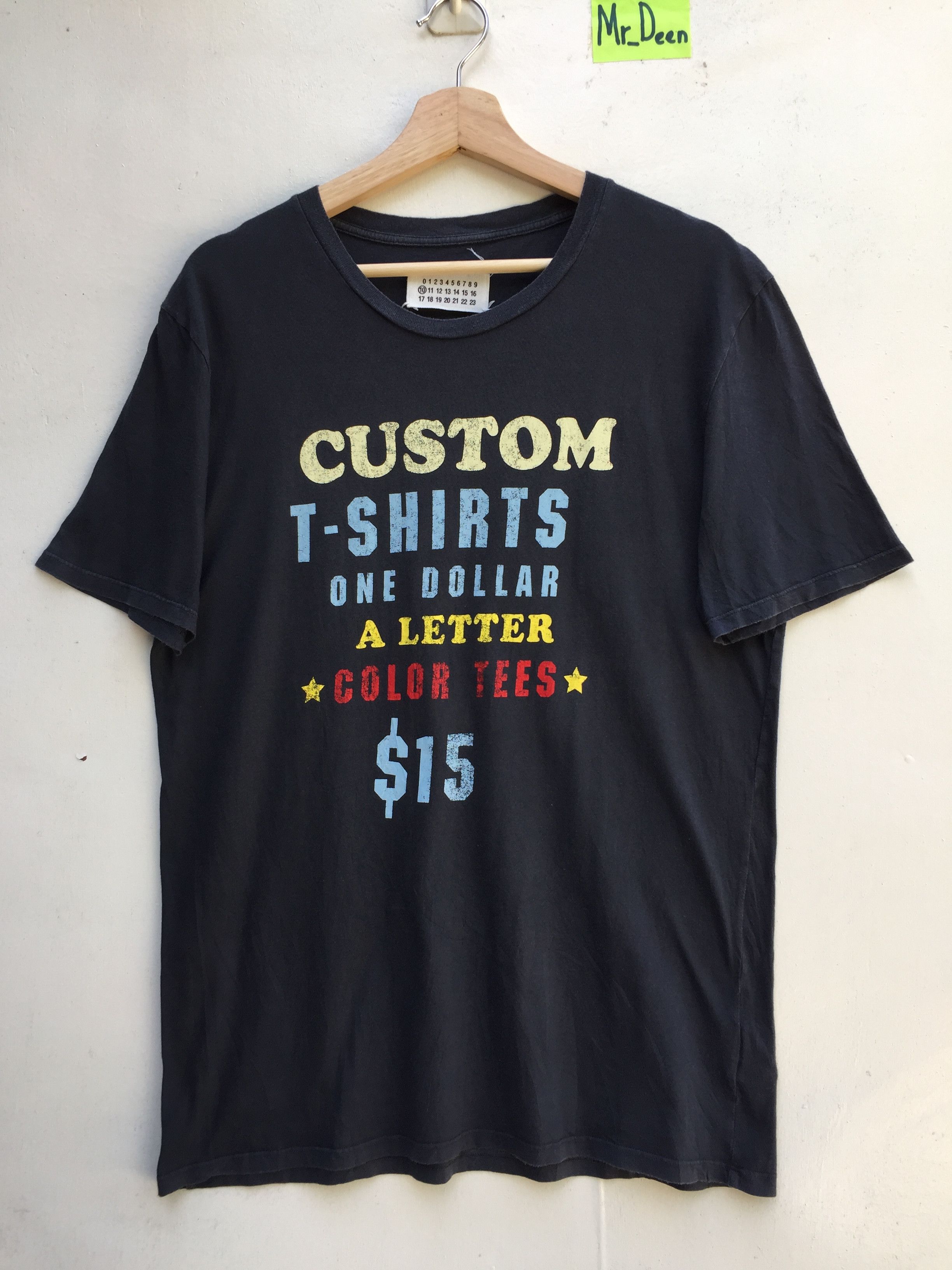 Maison Margiela RARE Maison Martin Margiela One Dollar A letter Color Tee Size US M / EU 48-50 / 2 - 1 Thumbnail
