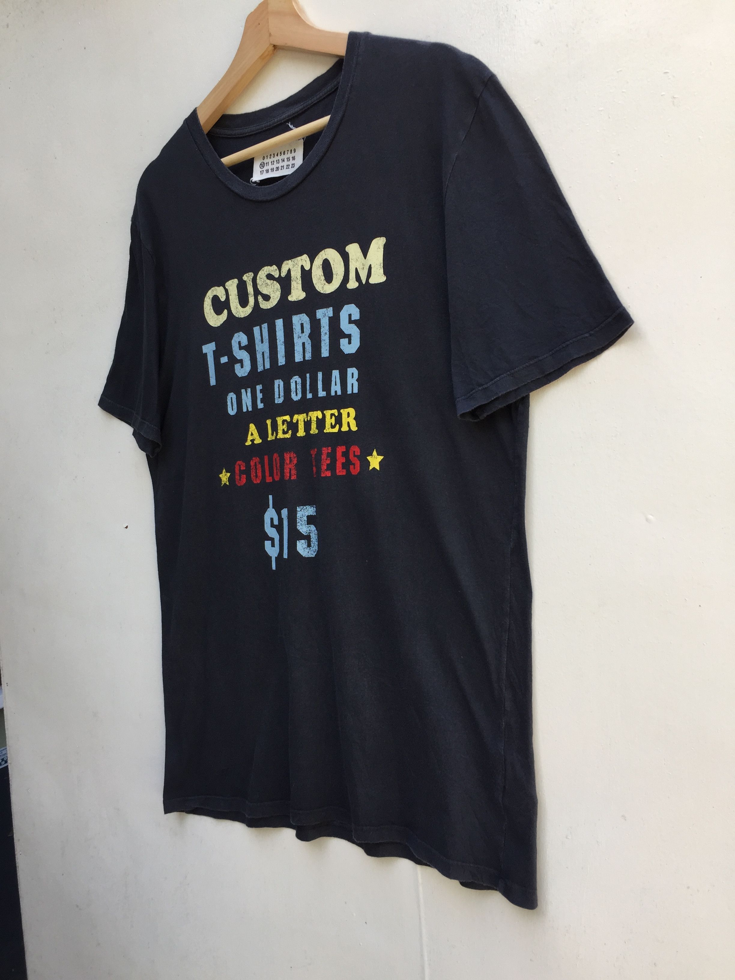 Maison Margiela RARE Maison Martin Margiela One Dollar A letter Color Tee Size US M / EU 48-50 / 2 - 3 Thumbnail