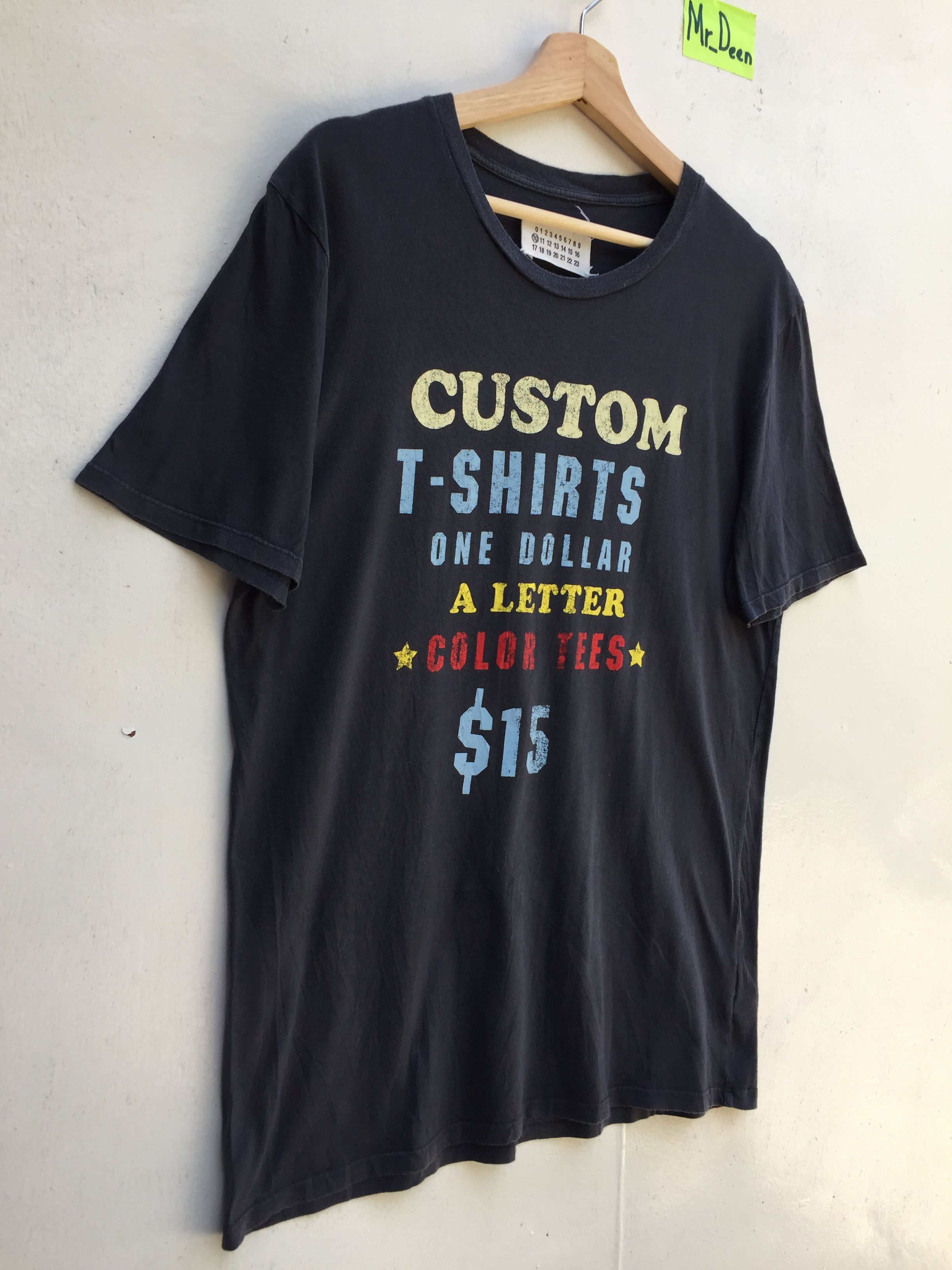 Maison Margiela RARE Maison Martin Margiela One Dollar A letter Color Tee Size US M / EU 48-50 / 2 - 2 Thumbnail