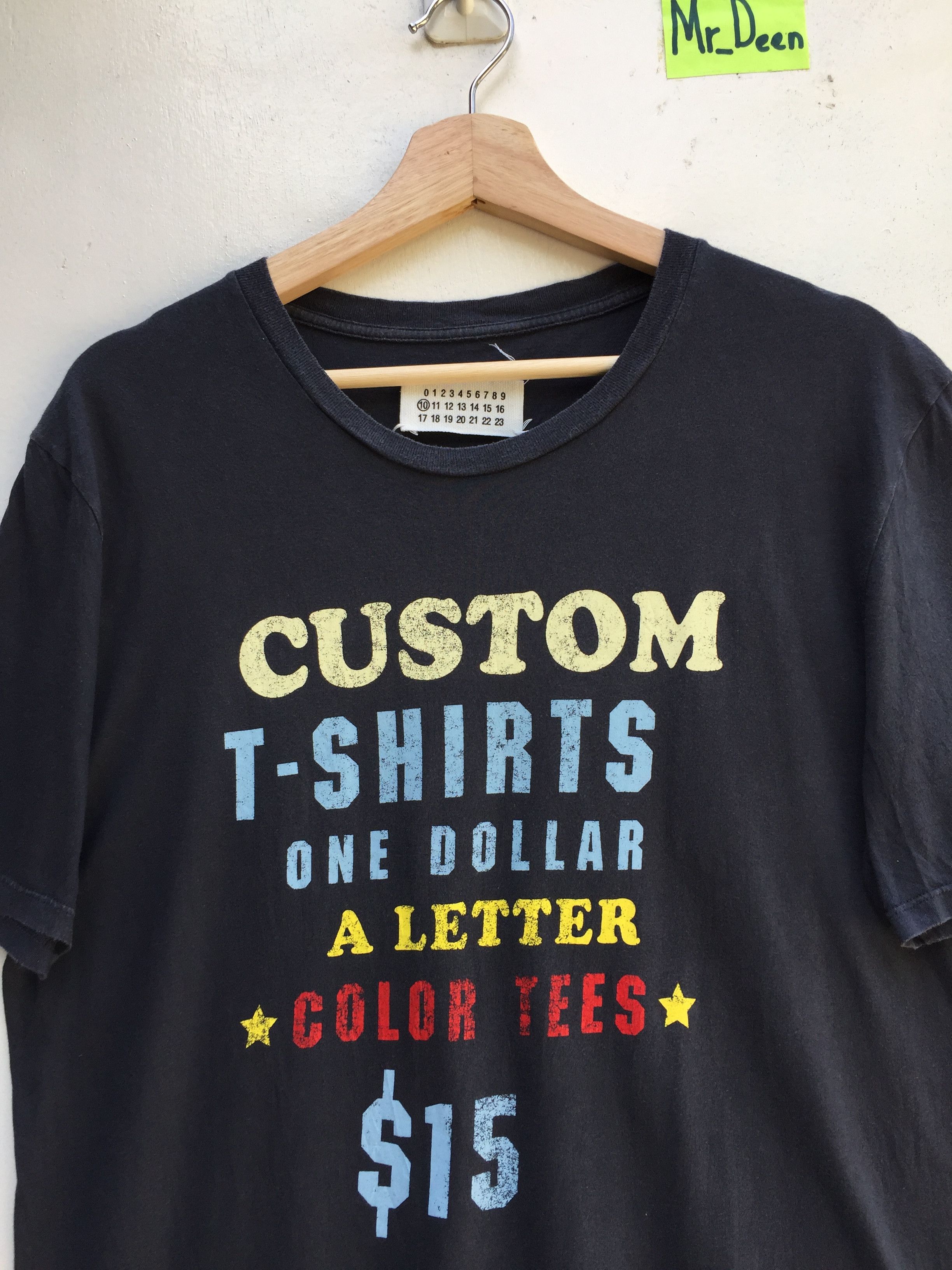 Maison Margiela RARE Maison Martin Margiela One Dollar A letter Color Tee Size US M / EU 48-50 / 2 - 4 Thumbnail