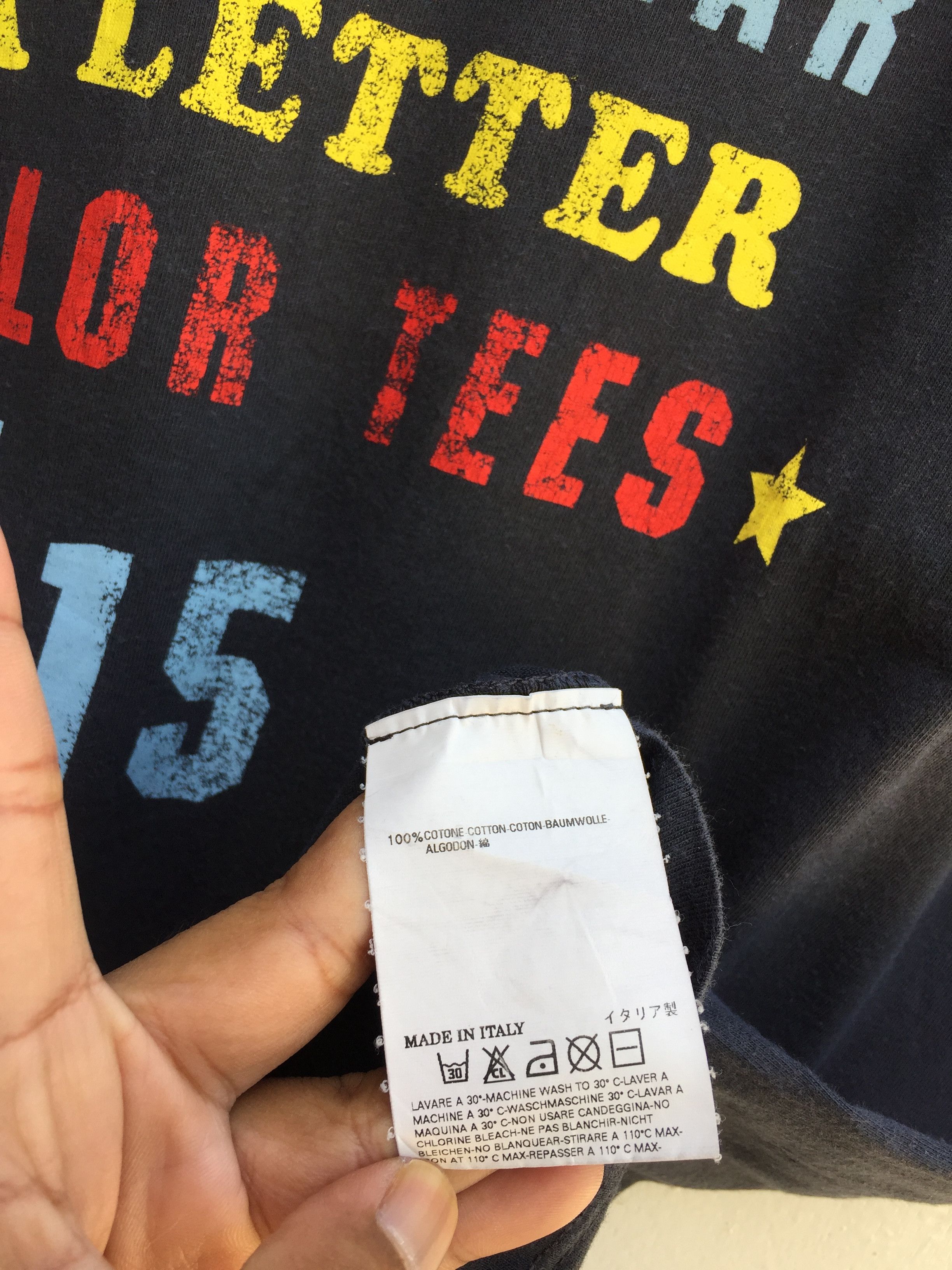 Maison Margiela RARE Maison Martin Margiela One Dollar A letter Color Tee Size US M / EU 48-50 / 2 - 8 Thumbnail