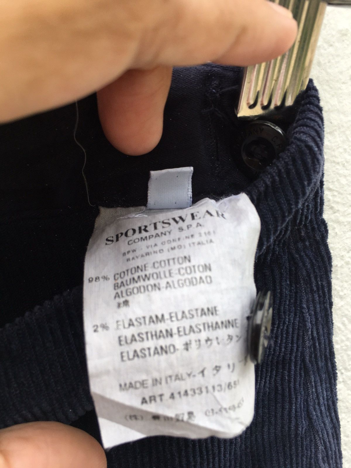 C.P. Company Vintage CP Company Corduroy Blue Trouser/Pant Size US 31 - 14 Thumbnail
