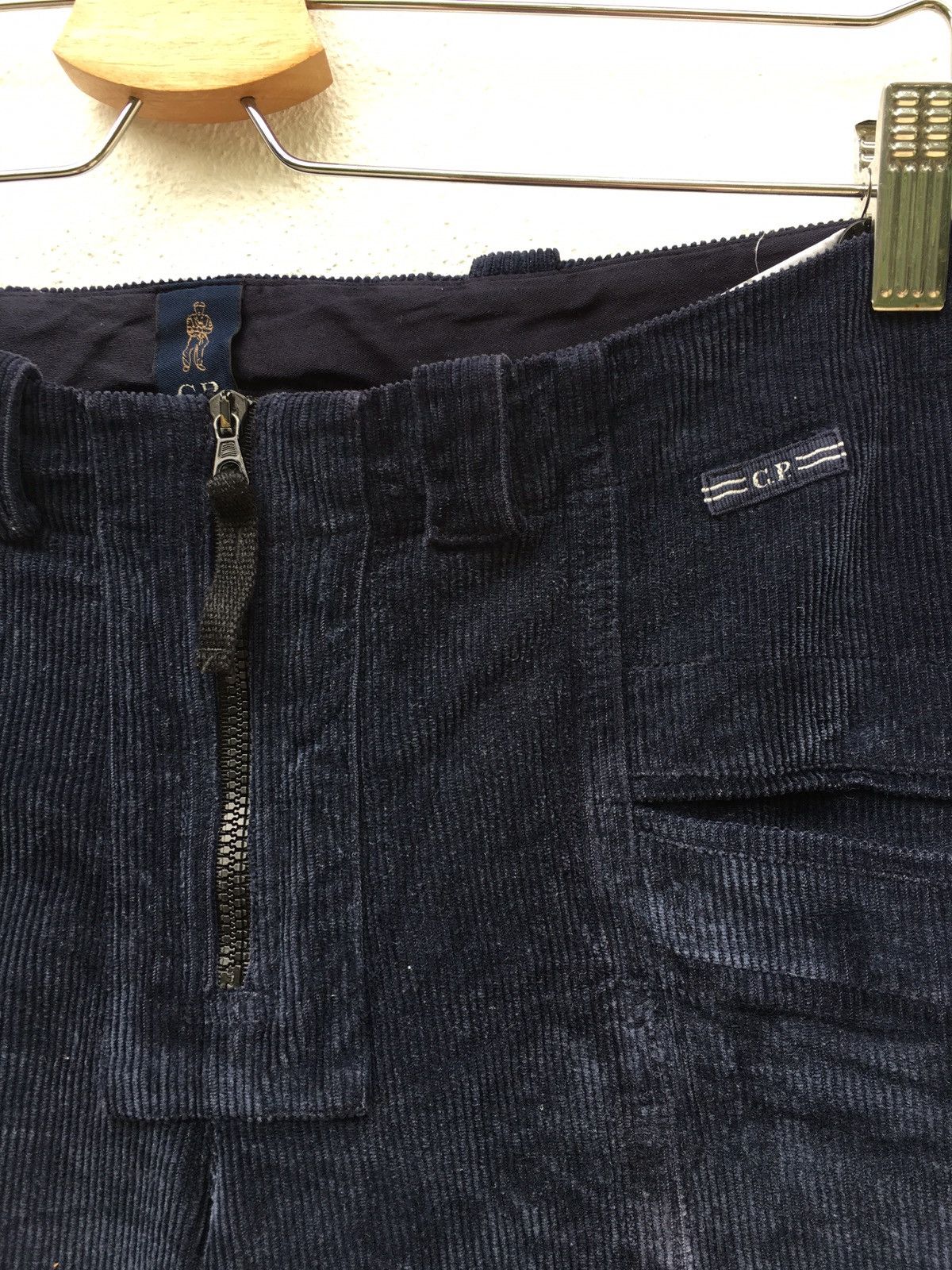 image of C P Company x Vintage Cp Company Corduroy Blue Trouser/pant in Navy Blue, Men's (Size 31)