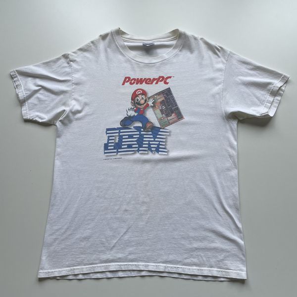 Vintage Vintage 90s Mario Nintendo IBM video game promo t shirt