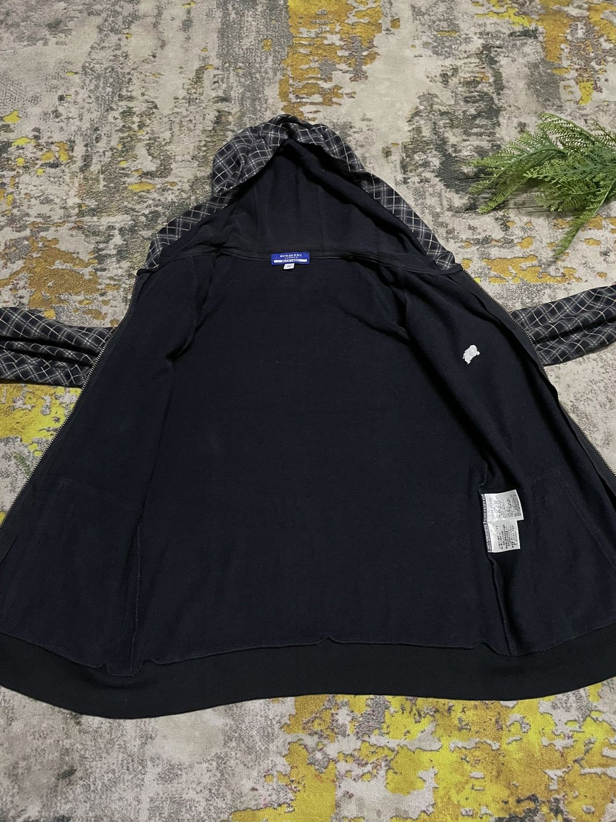 Burberry × Designer × Vintage 💥BURBERRYS Checkered Side Logo Zipper Hoodie Size M / US 6-8 / IT 42-44 - 6 Thumbnail