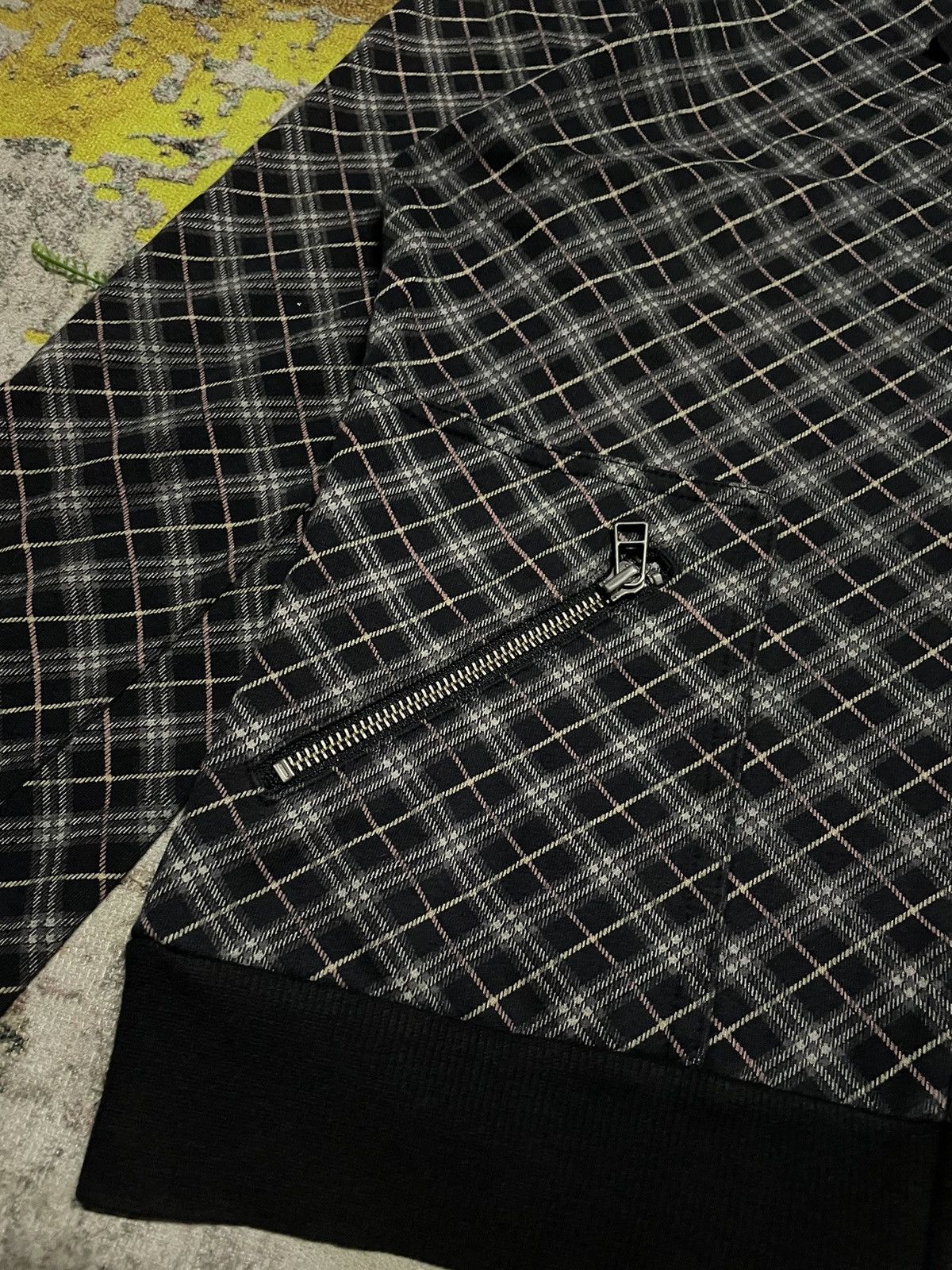 Burberry × Designer × Vintage 💥BURBERRYS Checkered Side Logo Zipper Hoodie Size M / US 6-8 / IT 42-44 - 5 Thumbnail
