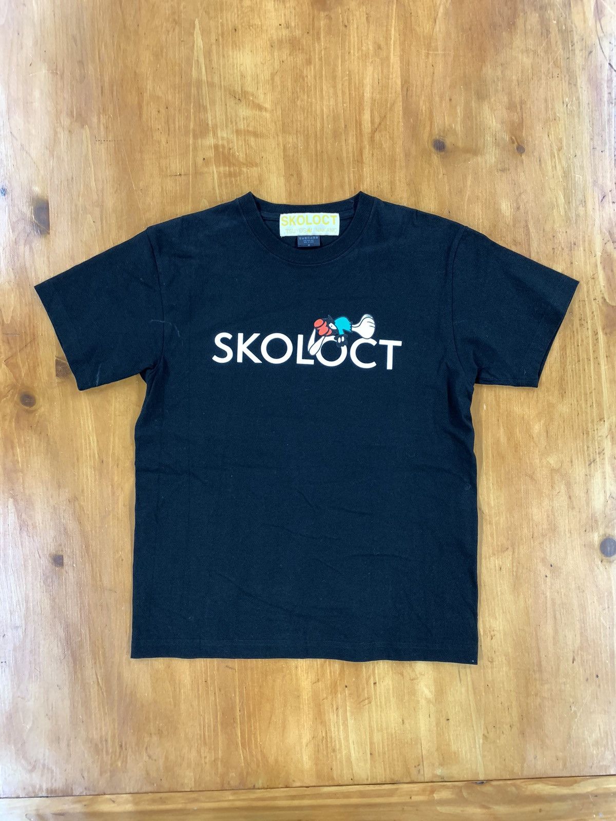 image of Skoloct Sleeping Snoopy T-Shirt in Black, Men's (Size Medium)