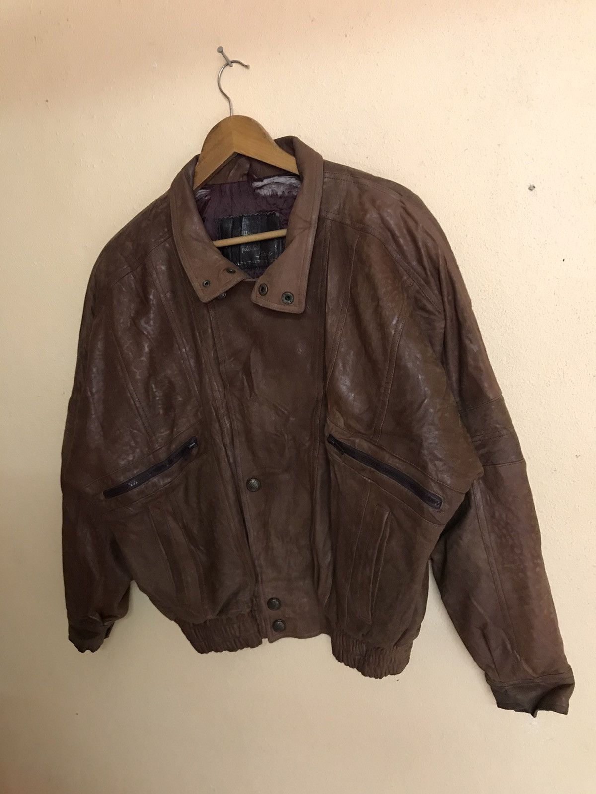Other LEATHER JACKET RACING STYLE Size US L / EU 52-54 / 3 - 3 Thumbnail