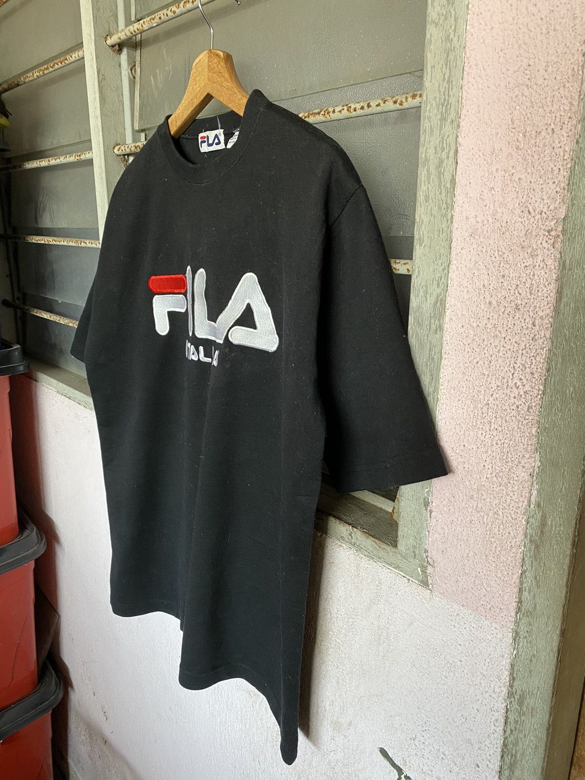 Fila × Vintage ⚡️Steals⚡️ Fila Embroidery Spellout Big Logo Size US L / EU 52-54 / 3 - 3 Thumbnail