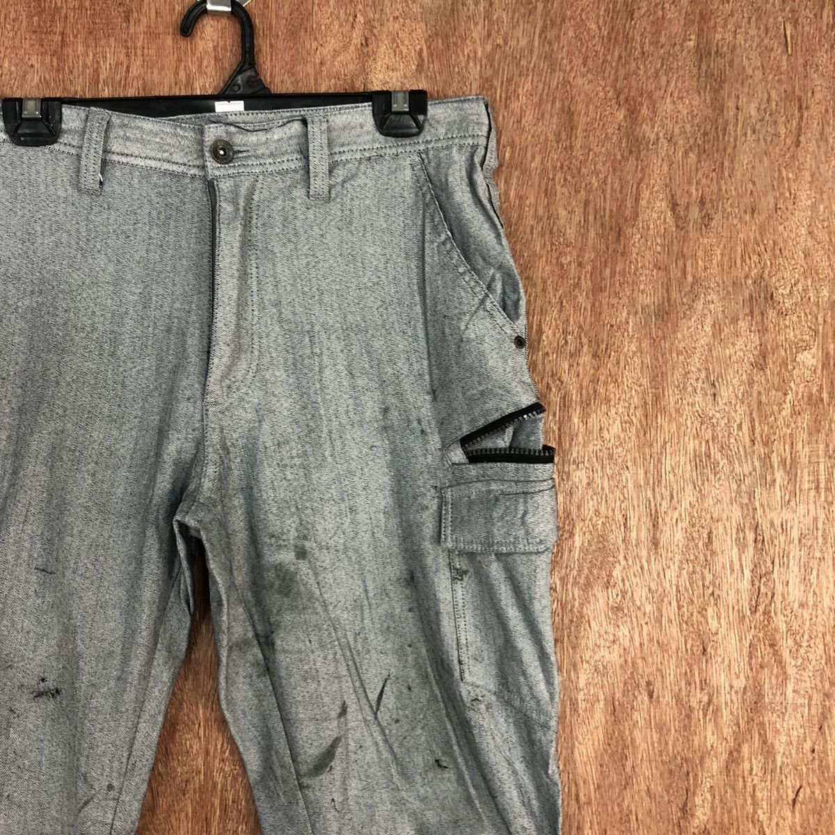 Japanese Brand Azito Grey Multipocket utility Cargo Pants #c940 Size US 32 / EU 48 - 5 Thumbnail