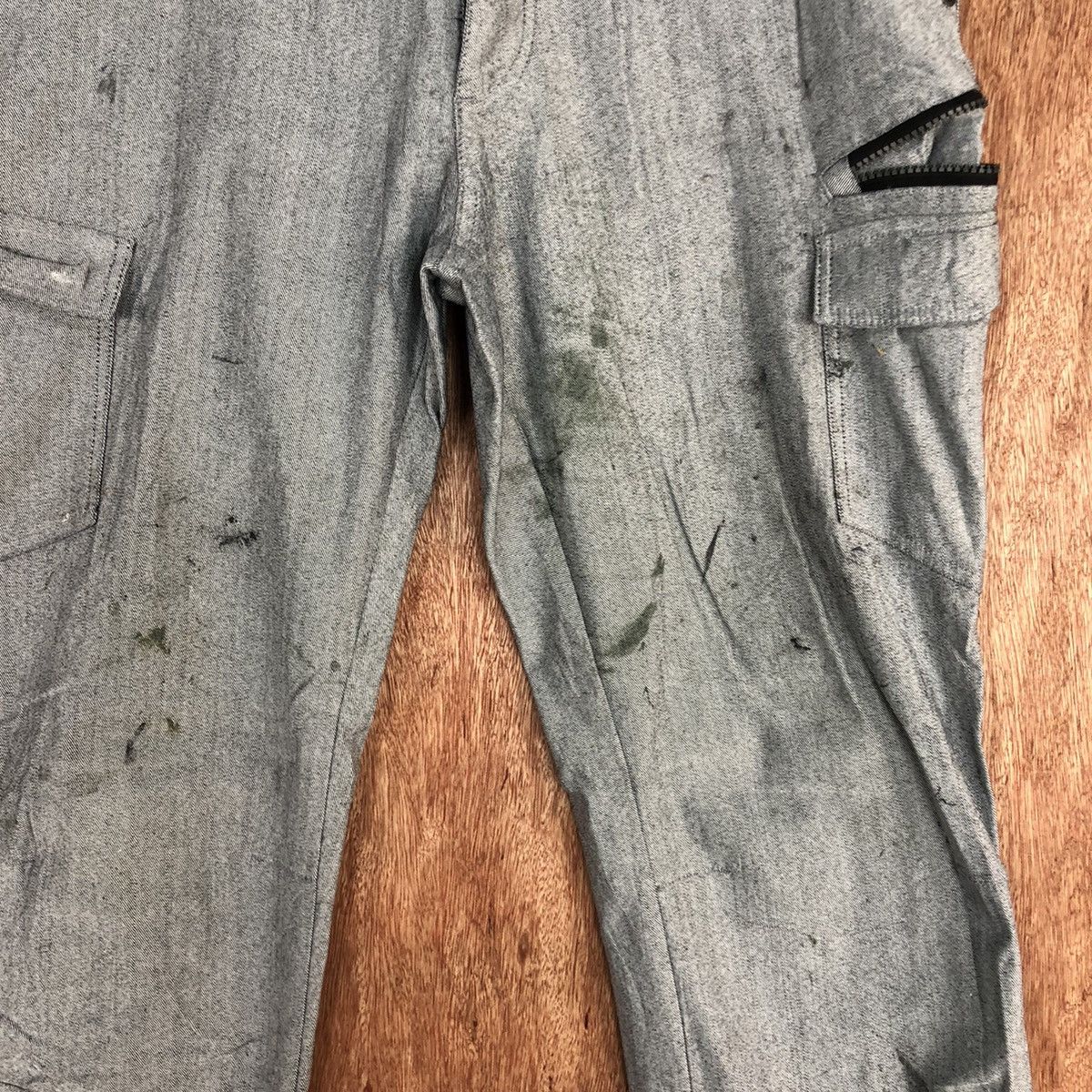 Japanese Brand Azito Grey Multipocket utility Cargo Pants #c940 Size US 32 / EU 48 - 7 Thumbnail