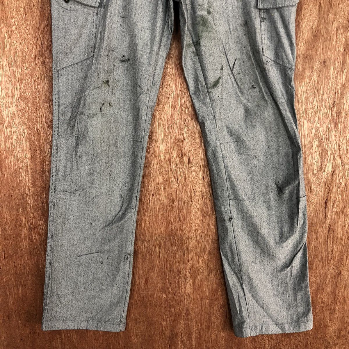 Japanese Brand Azito Grey Multipocket utility Cargo Pants #c940 Size US 32 / EU 48 - 3 Thumbnail