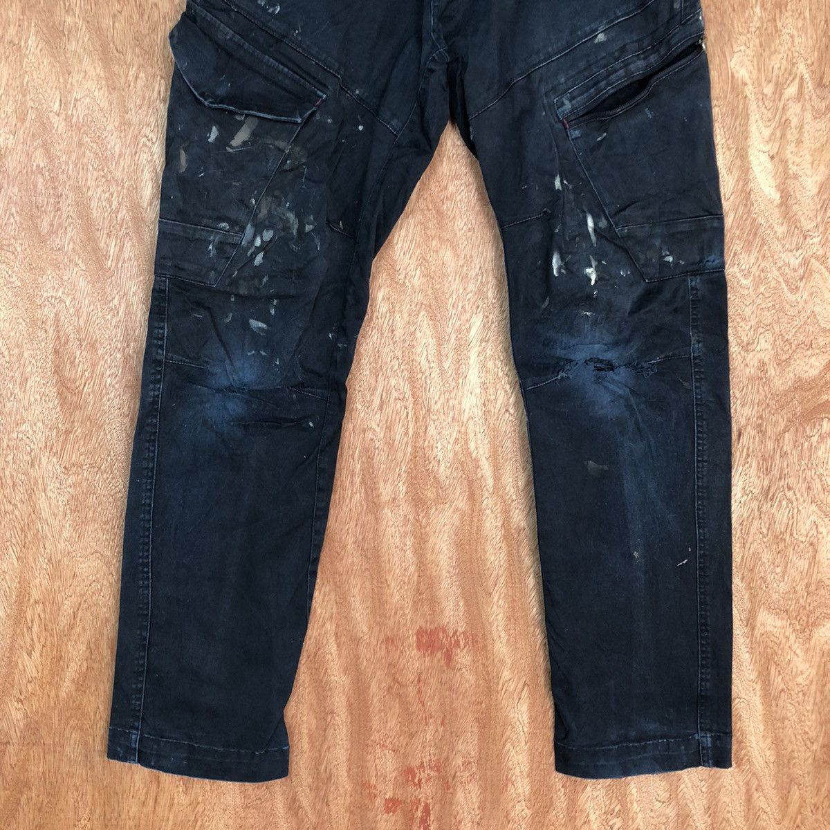 Faded Glory DLL Xebec Dark Blue Multipocket Cargo Pants #c927 Size US 32 / EU 48 - 3 Thumbnail