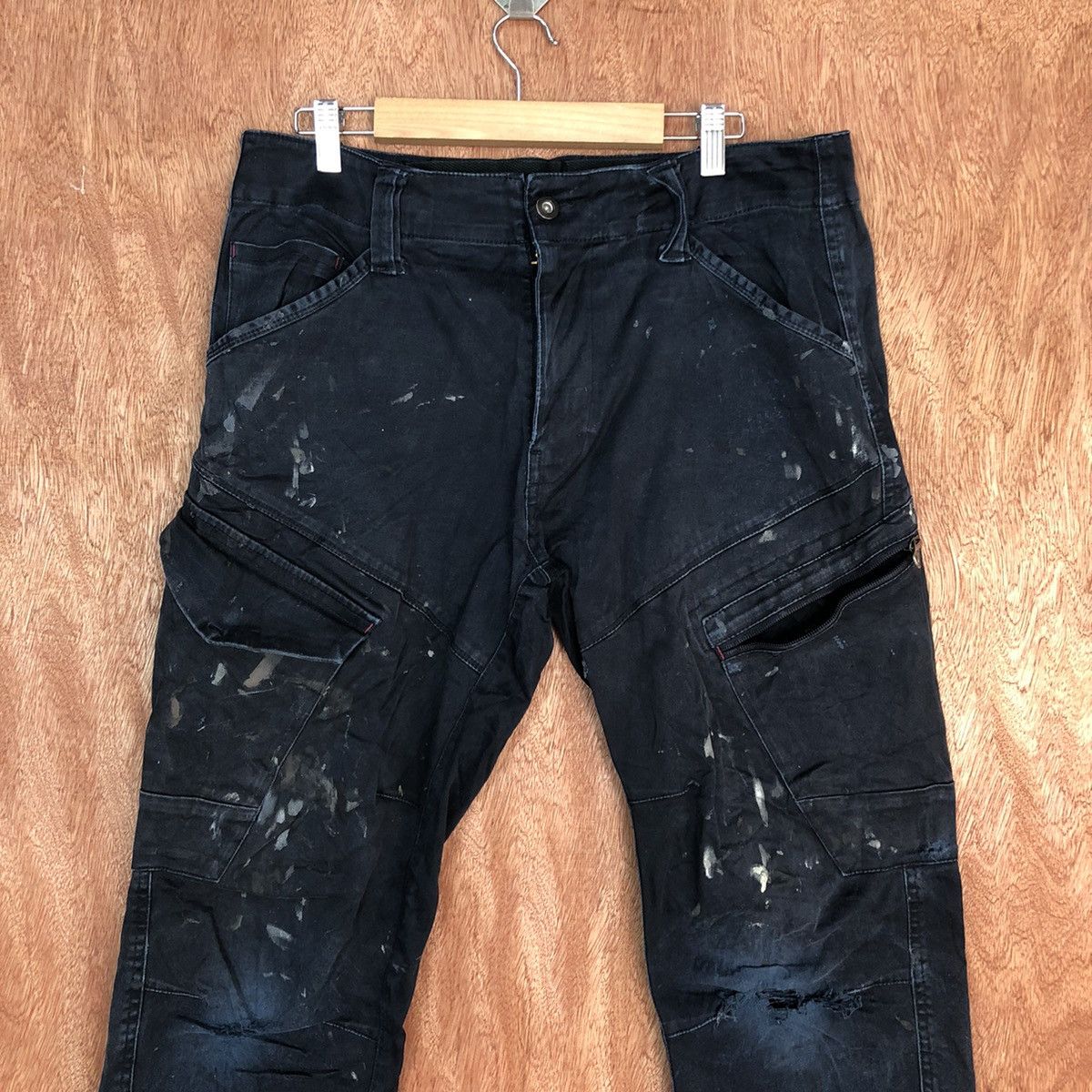 Faded Glory DLL Xebec Dark Blue Multipocket Cargo Pants #c927 Size US 32 / EU 48 - 2 Thumbnail