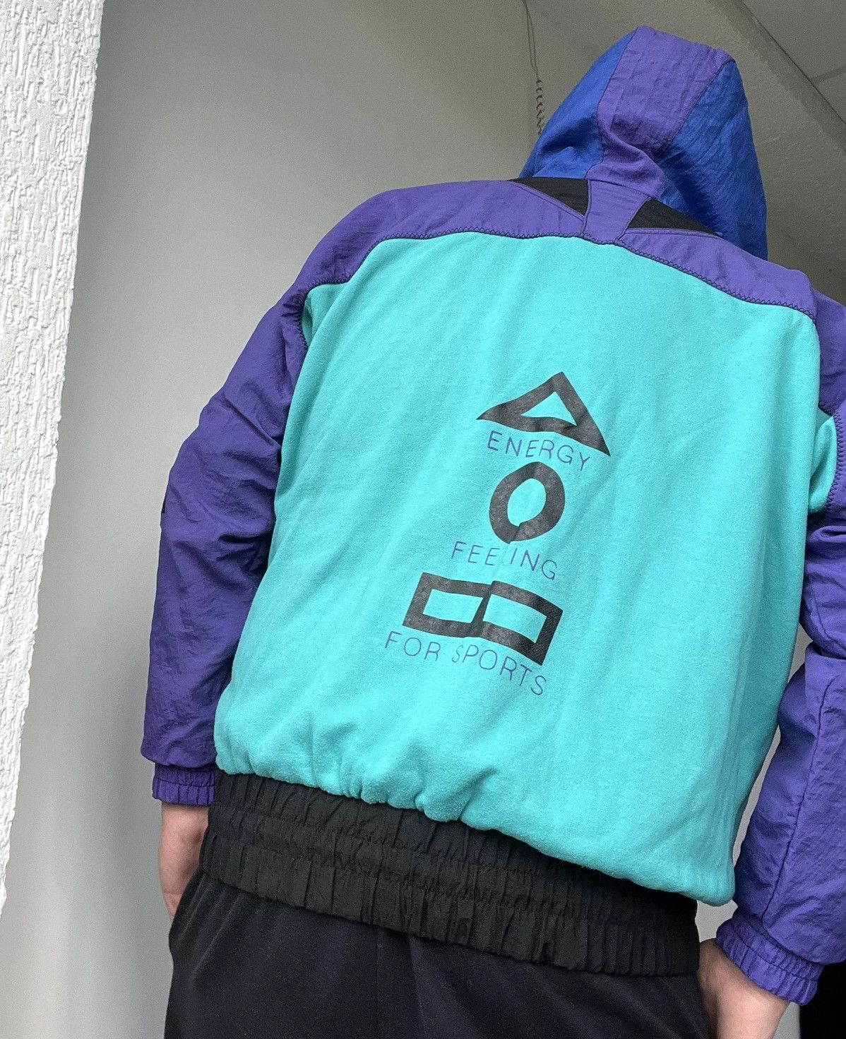 Adidas × Vintage Vintage RARE Adidas Hoodie Anorak Jacket Sweatshirt Size 7 L Size US L / EU 52-54 / 3 - 4 Thumbnail