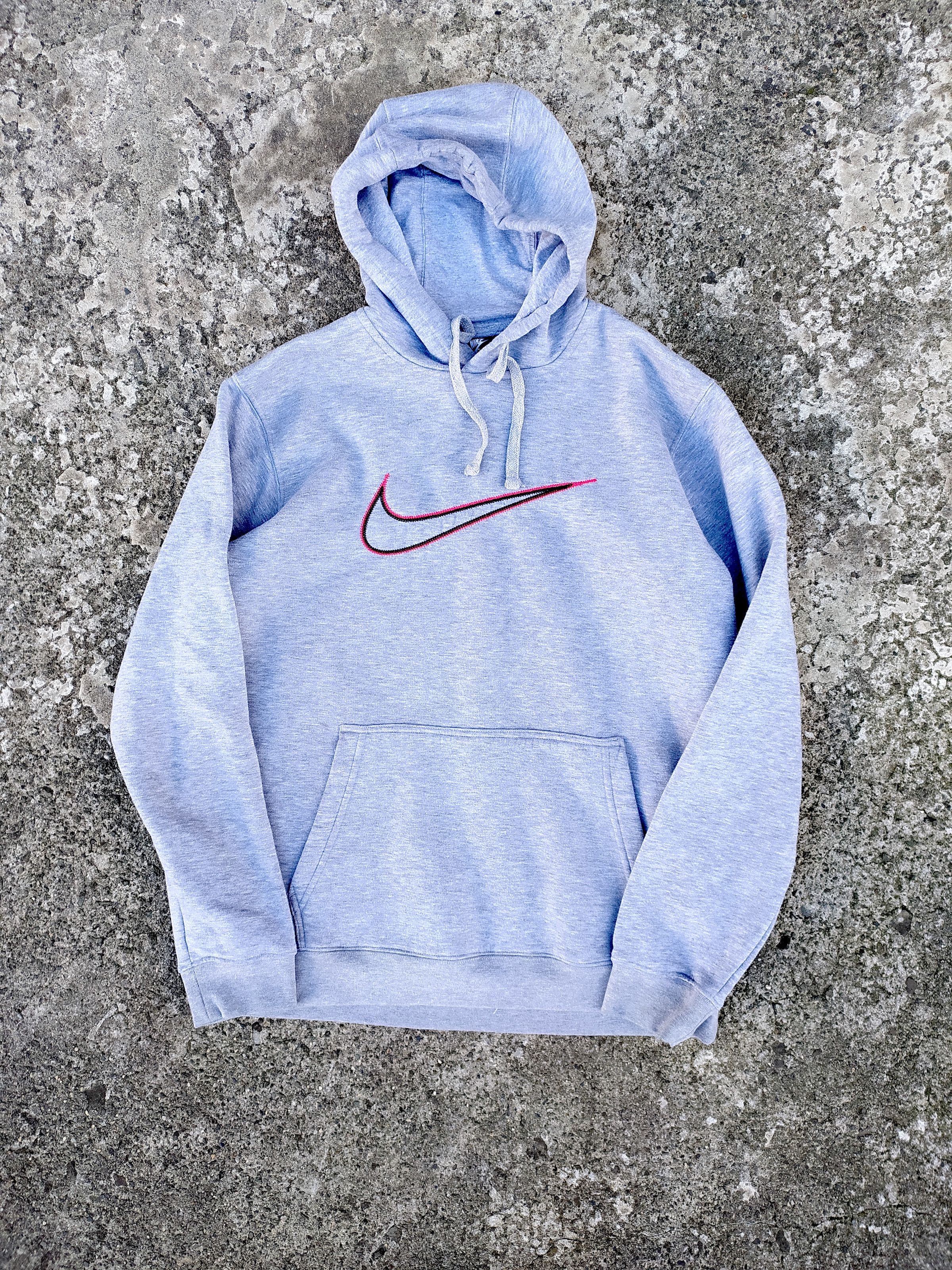 Nike Nike - big embroidered center swoosh hoodie Size US M / EU 48-50 / 2 - 1 Thumbnail