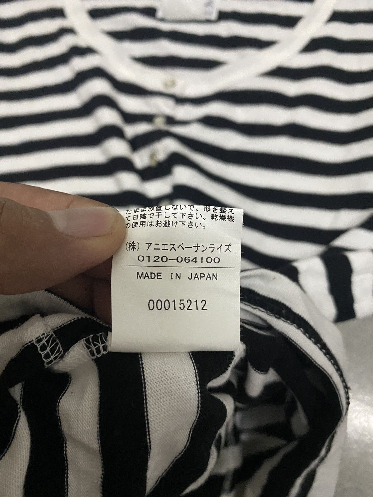 Japanese Brand × Vintage × agnes b. Vintage Agnes.B Longsleeve Shirt Button up Stripe Design Size M / US 6-8 / IT 42-44 - 5 Thumbnail