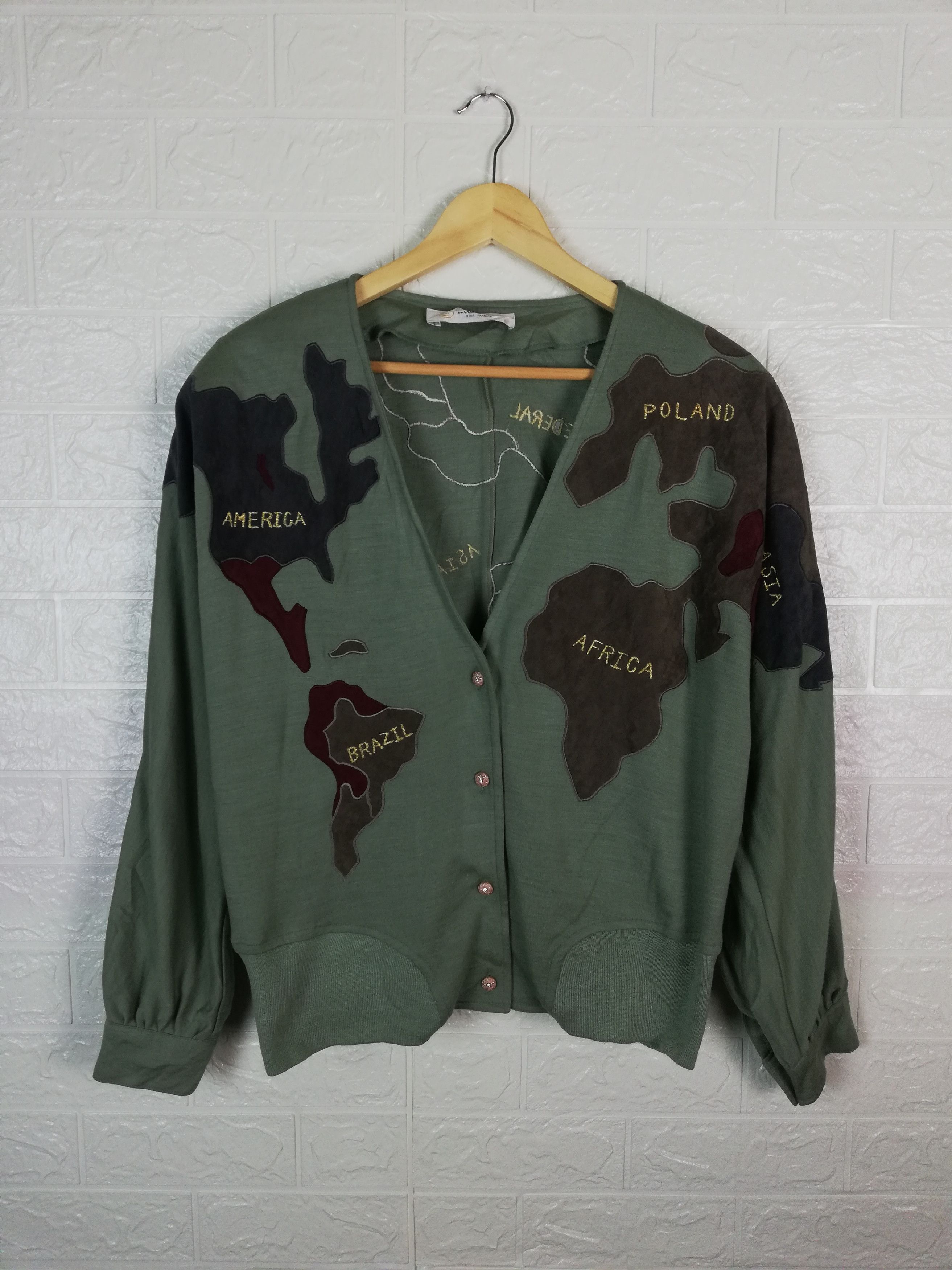 Designer × Japanese Brand 💥 Vintage Japanese Brand Milal Earth Cardigan #0717 DP💥 Size US L / EU 52-54 / 3 - 1 Thumbnail