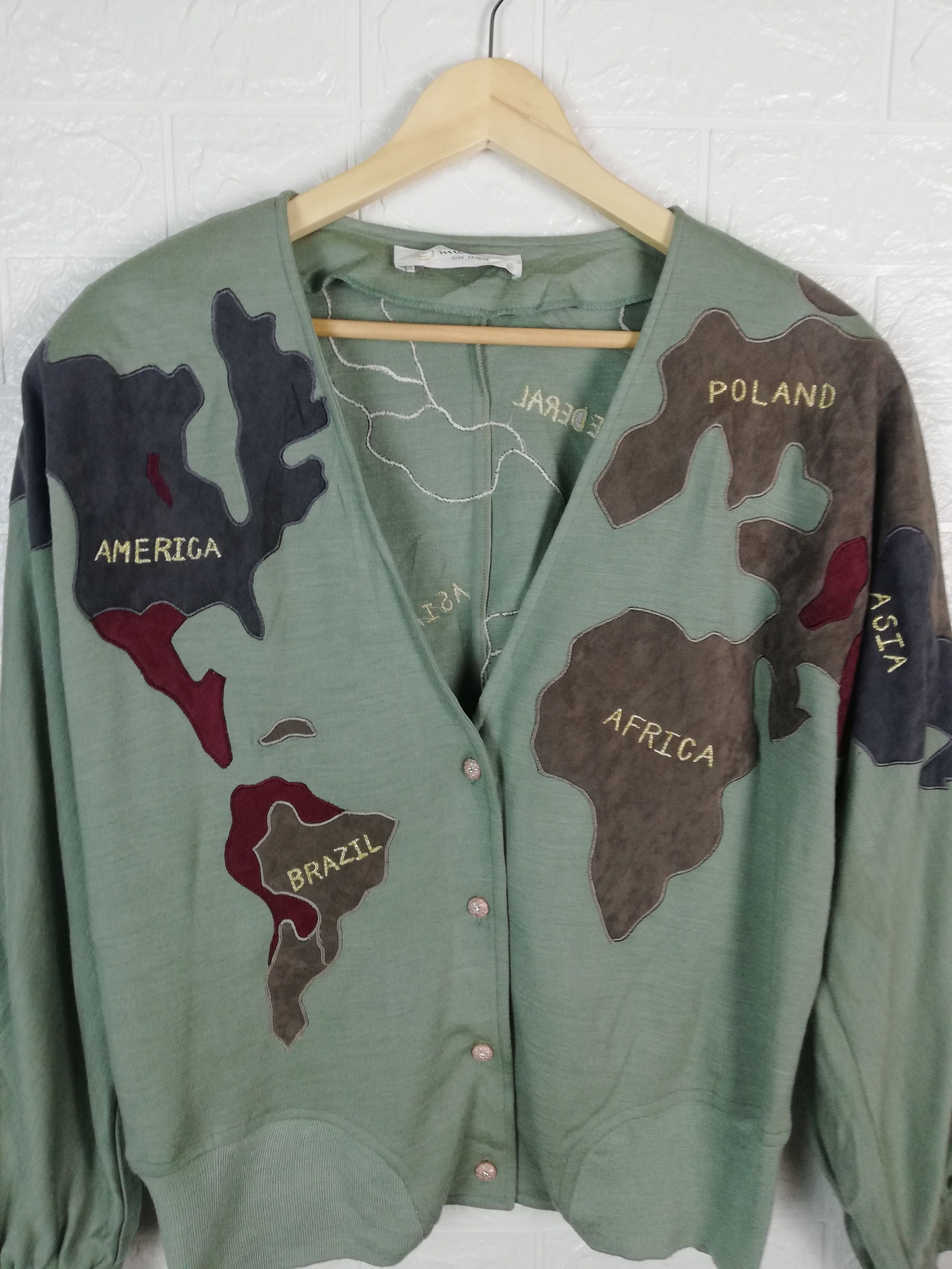Designer × Japanese Brand 💥 Vintage Japanese Brand Milal Earth Cardigan #0717 DP💥 Size US L / EU 52-54 / 3 - 5 Thumbnail