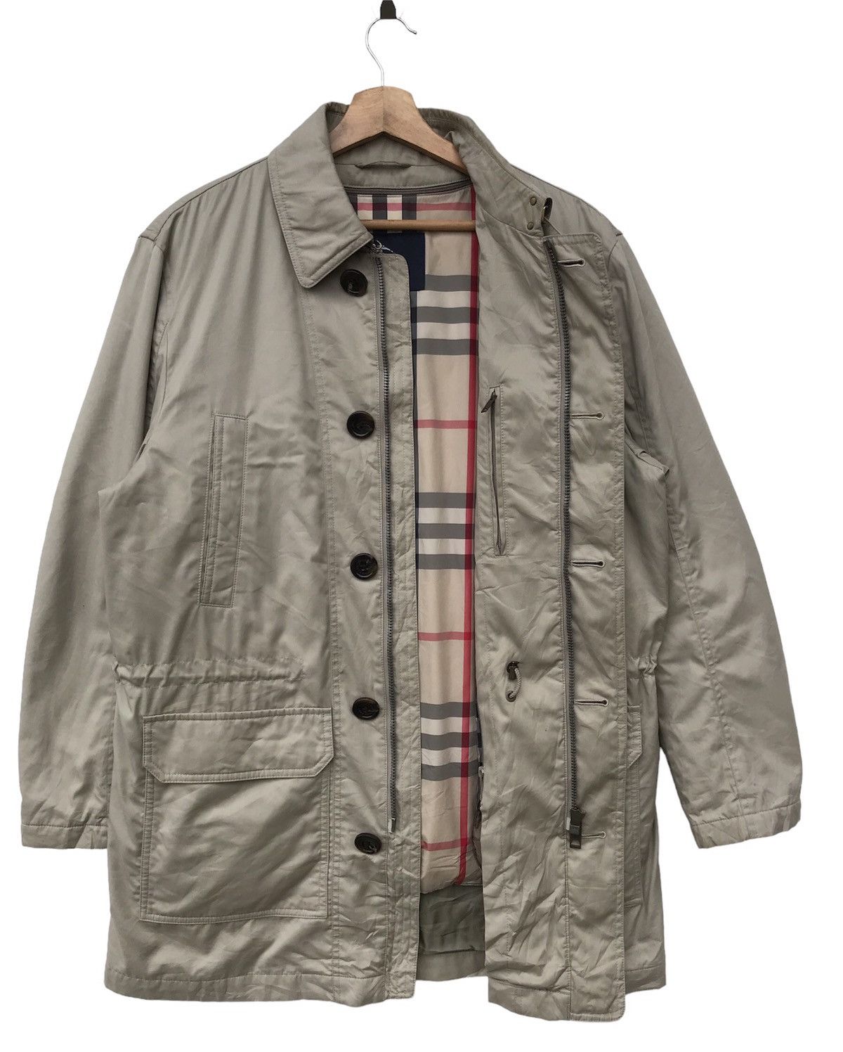 Burberry BURBERRY LONDON NOVA CHECK LONG JACKET Size US M / EU 48-50 / 2 - 6 Thumbnail