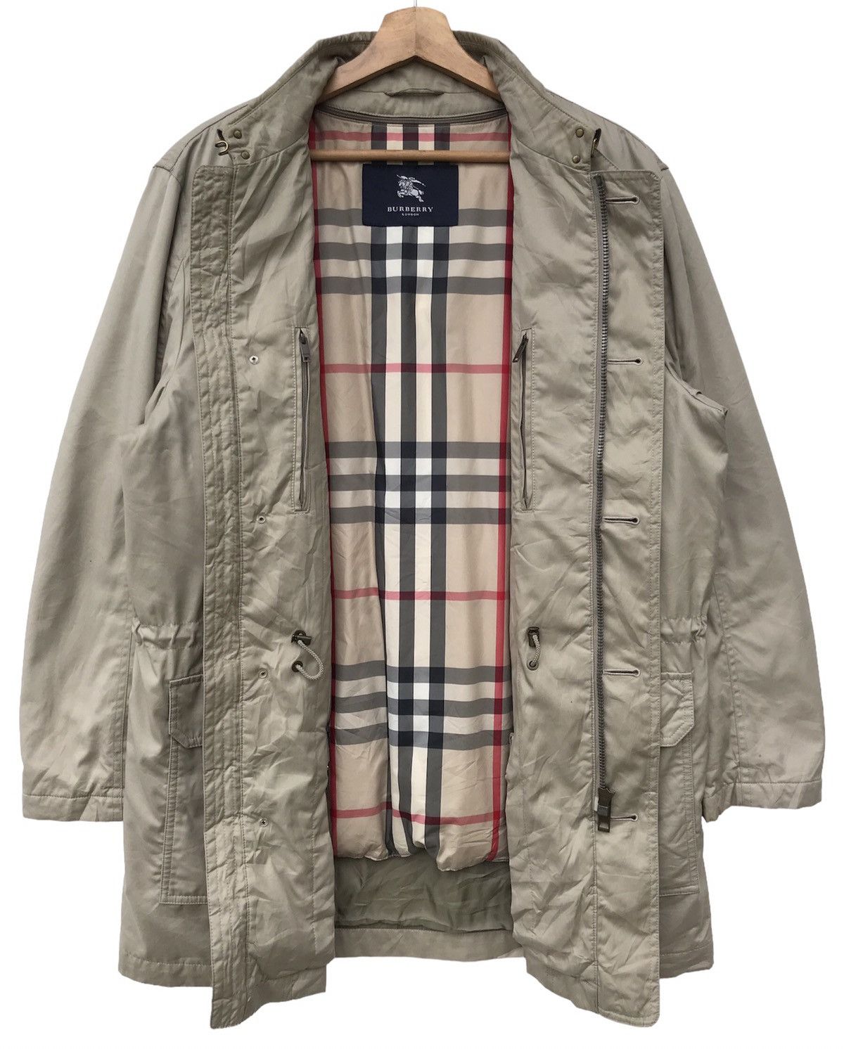 Burberry BURBERRY LONDON NOVA CHECK LONG JACKET Size US M / EU 48-50 / 2 - 4 Thumbnail