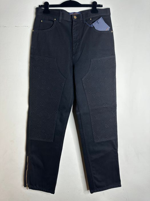 Fashion Drops on X: Louis Vuitton Monogram Workwear Denim Carpenter Pants,  Spring/Summer 2023  / X