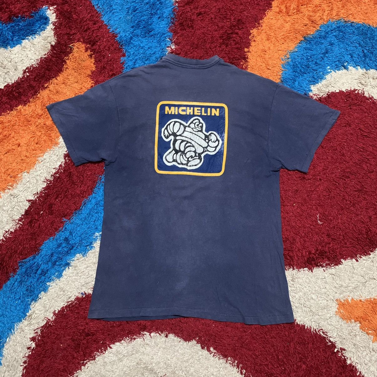 Vintage VINTAGE MICHELIN RACING DISTRESSED T SHIRT Size US L / EU 52-54 / 3 - 17 Thumbnail