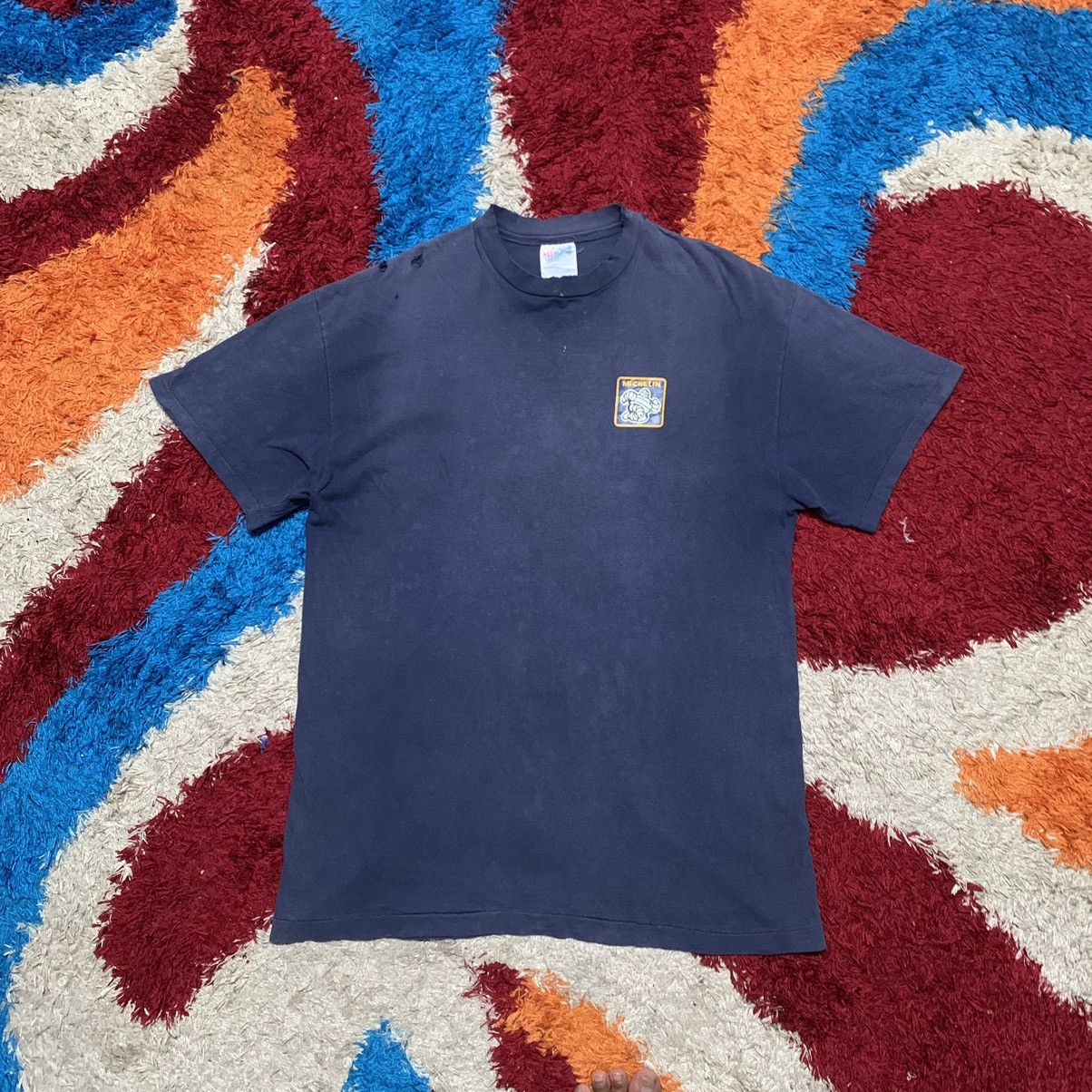 Vintage VINTAGE MICHELIN RACING DISTRESSED T SHIRT Size US L / EU 52-54 / 3 - 3 Thumbnail