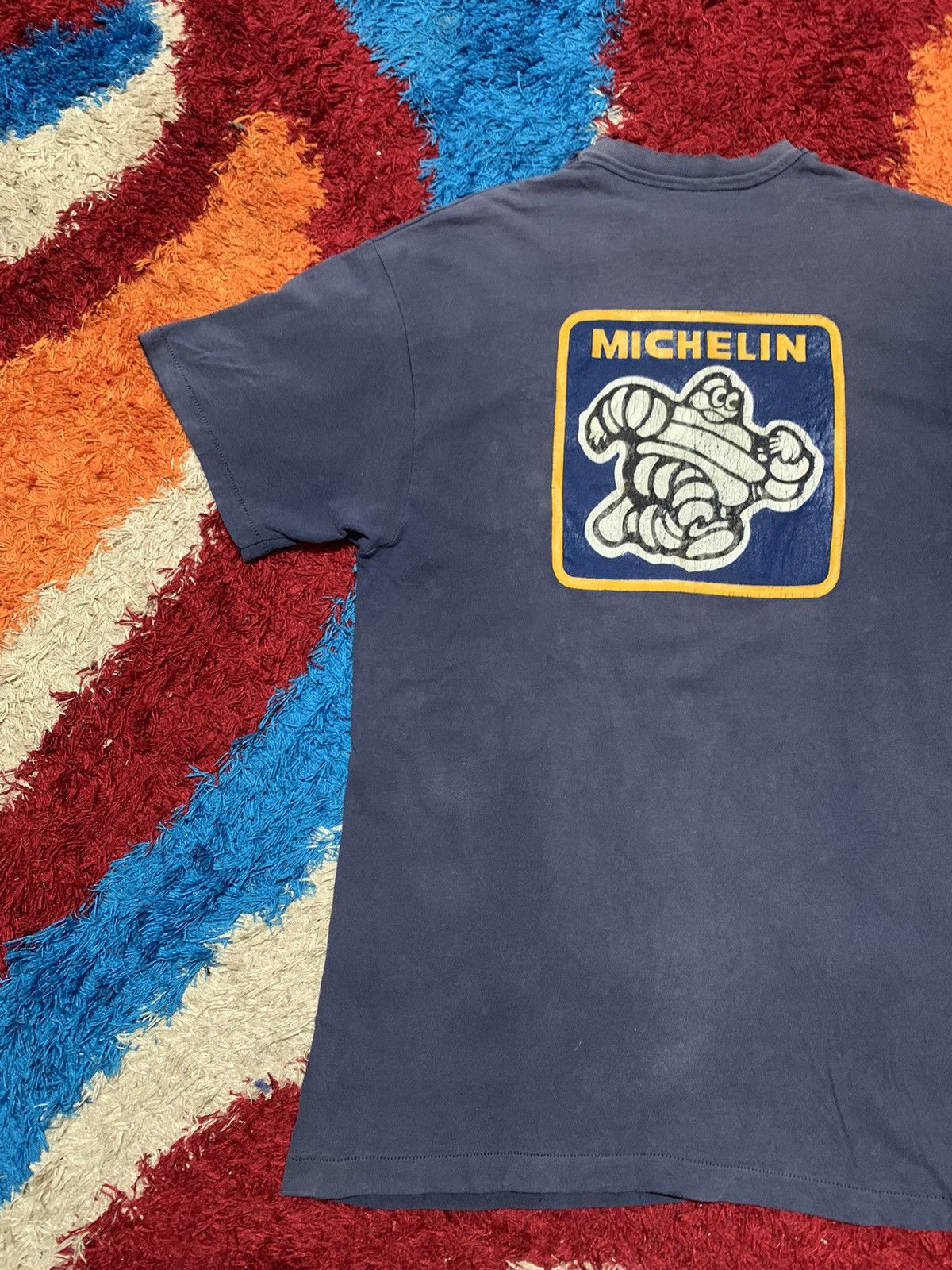 Vintage VINTAGE MICHELIN RACING DISTRESSED T SHIRT Size US L / EU 52-54 / 3 - 18 Thumbnail