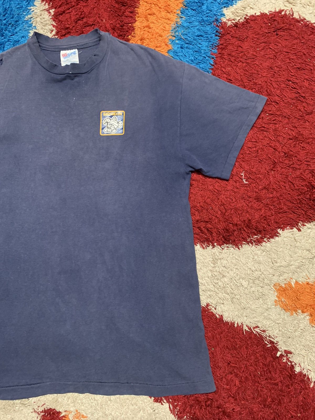 Vintage VINTAGE MICHELIN RACING DISTRESSED T SHIRT Size US L / EU 52-54 / 3 - 5 Thumbnail