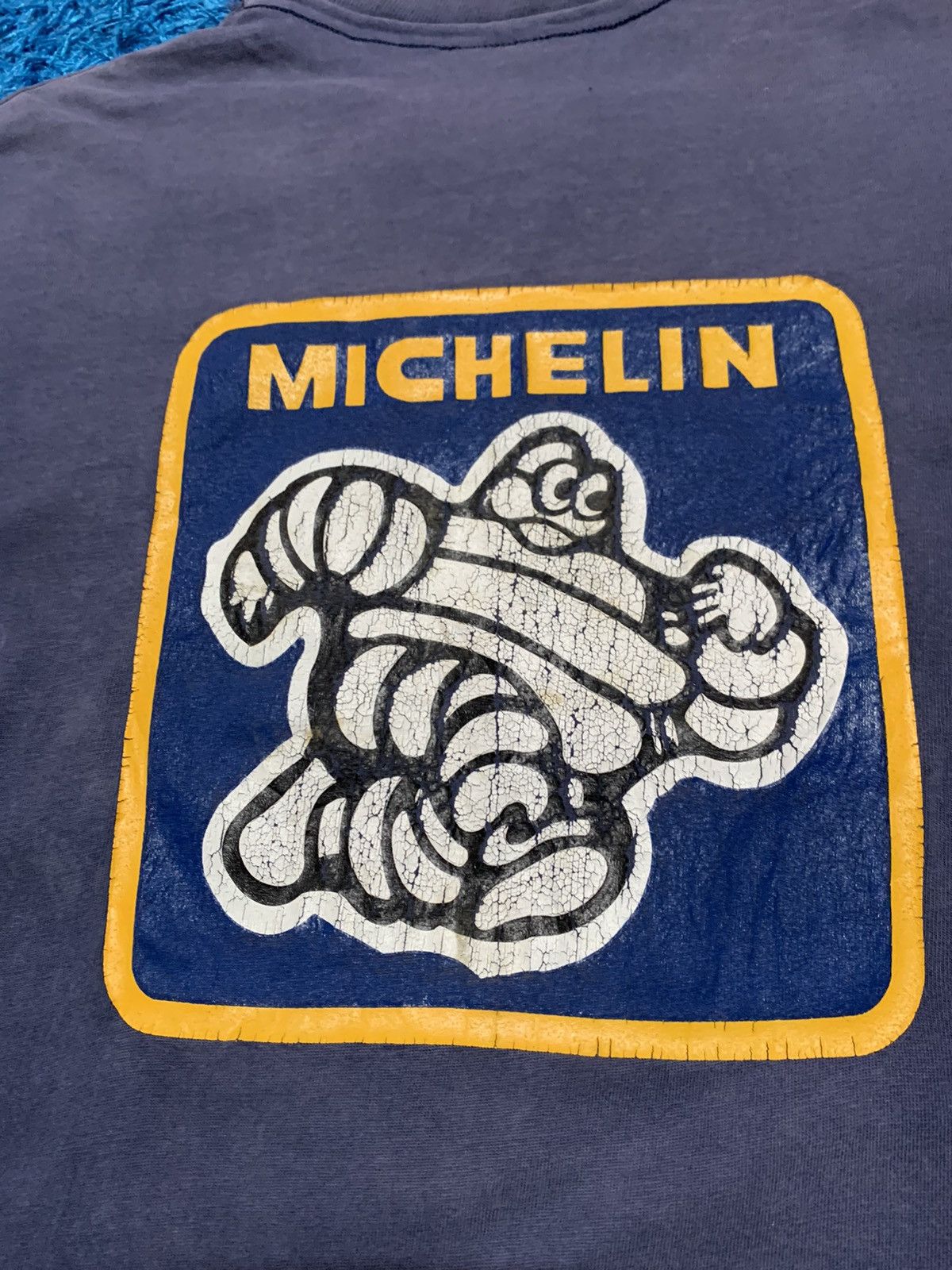 Vintage VINTAGE MICHELIN RACING DISTRESSED T SHIRT Size US L / EU 52-54 / 3 - 21 Thumbnail