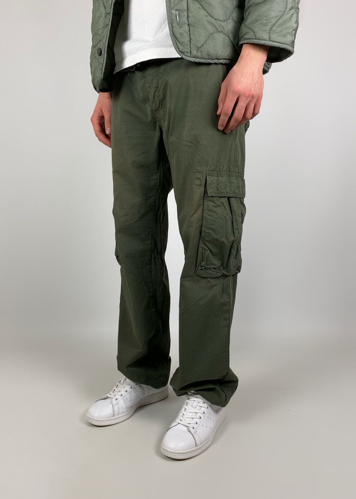 Benetton Benetton Sun Faded Cargo Pants Size US 36 / EU 52 - 3 Thumbnail