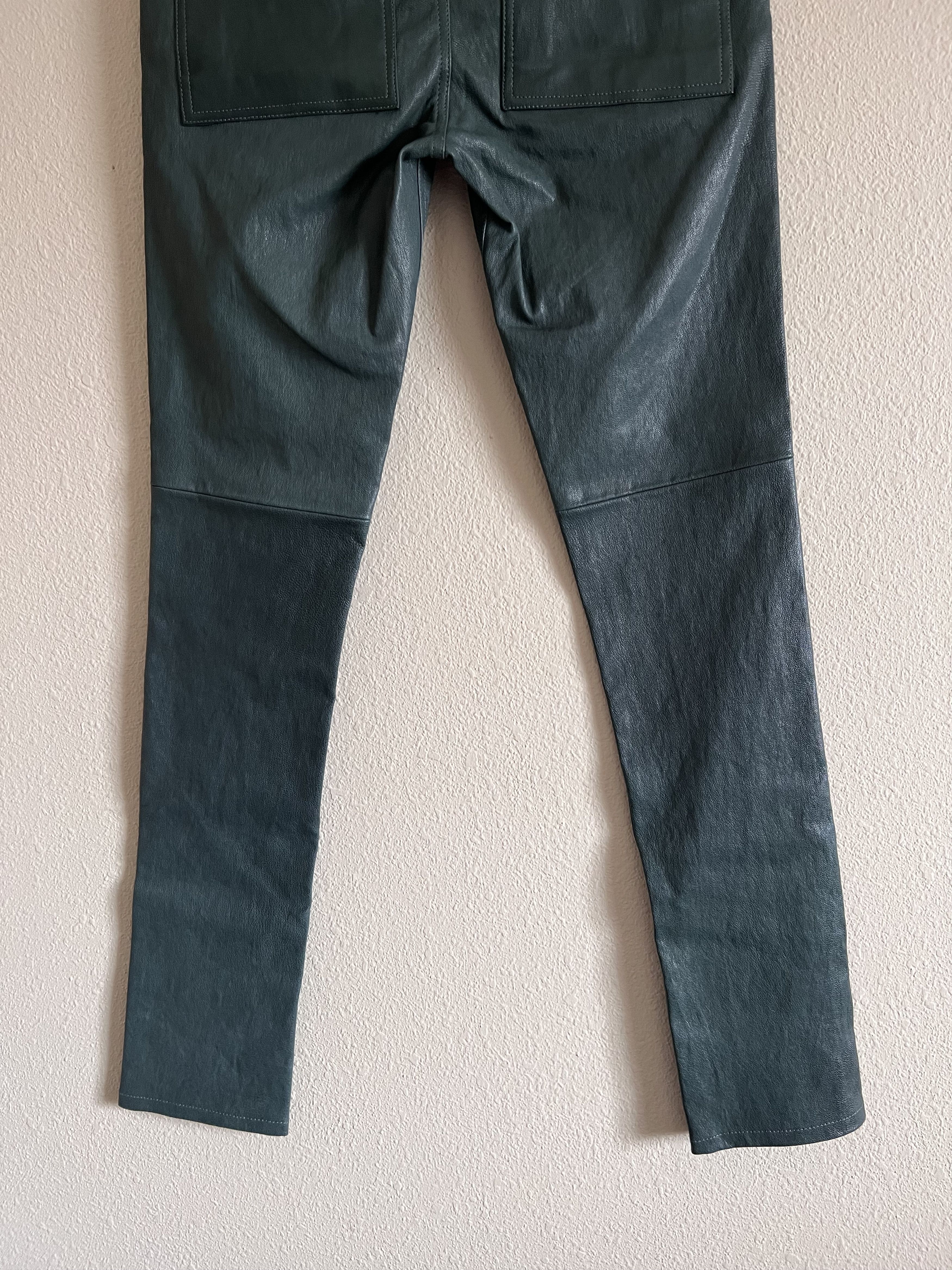 Rick Owens Rick Owens Strobe Leather Tyrone Pants in Teal Size US 30 / EU 46 - 7 Thumbnail