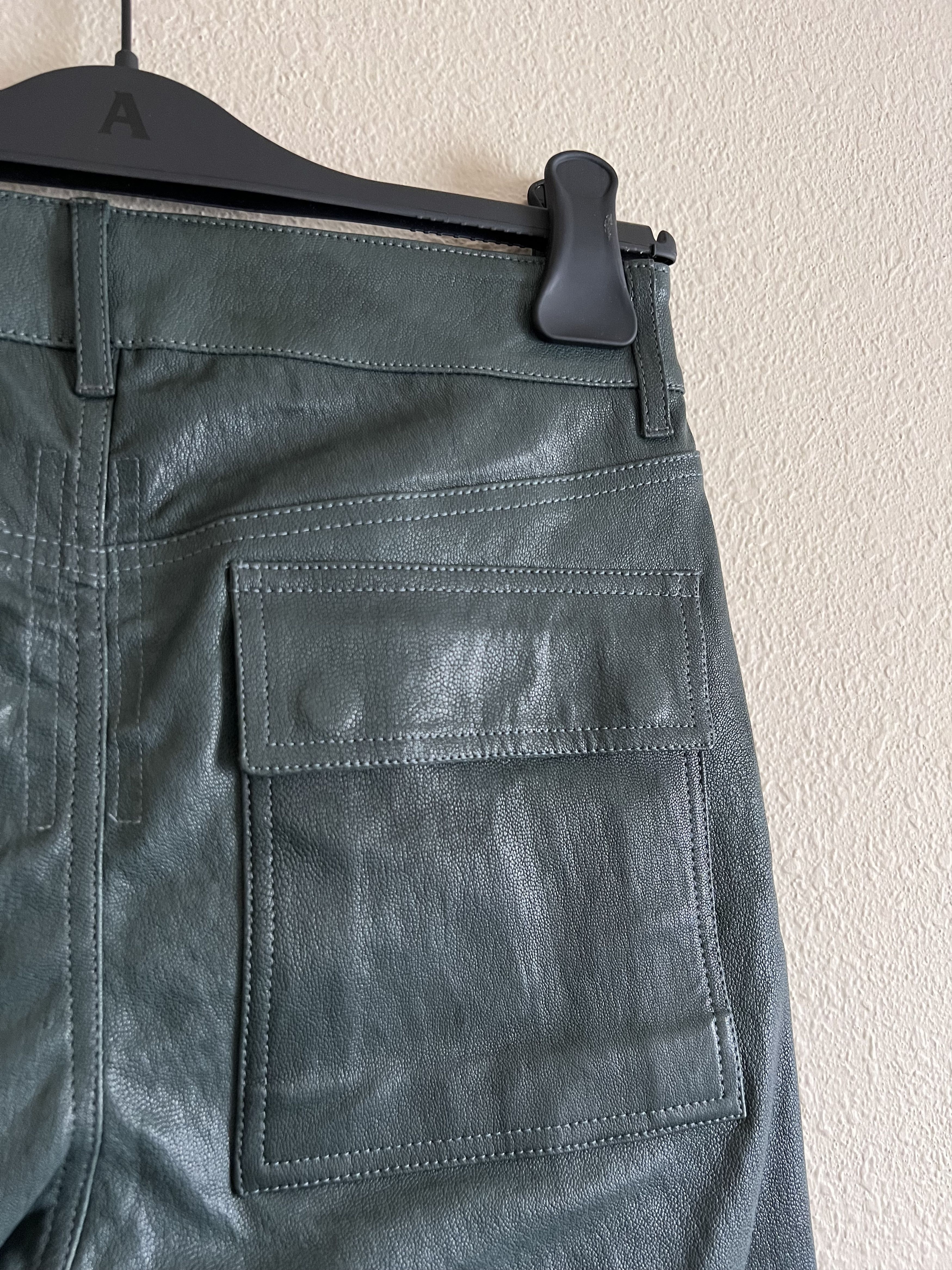 Rick Owens Rick Owens Strobe Leather Tyrone Pants in Teal Size US 30 / EU 46 - 8 Thumbnail