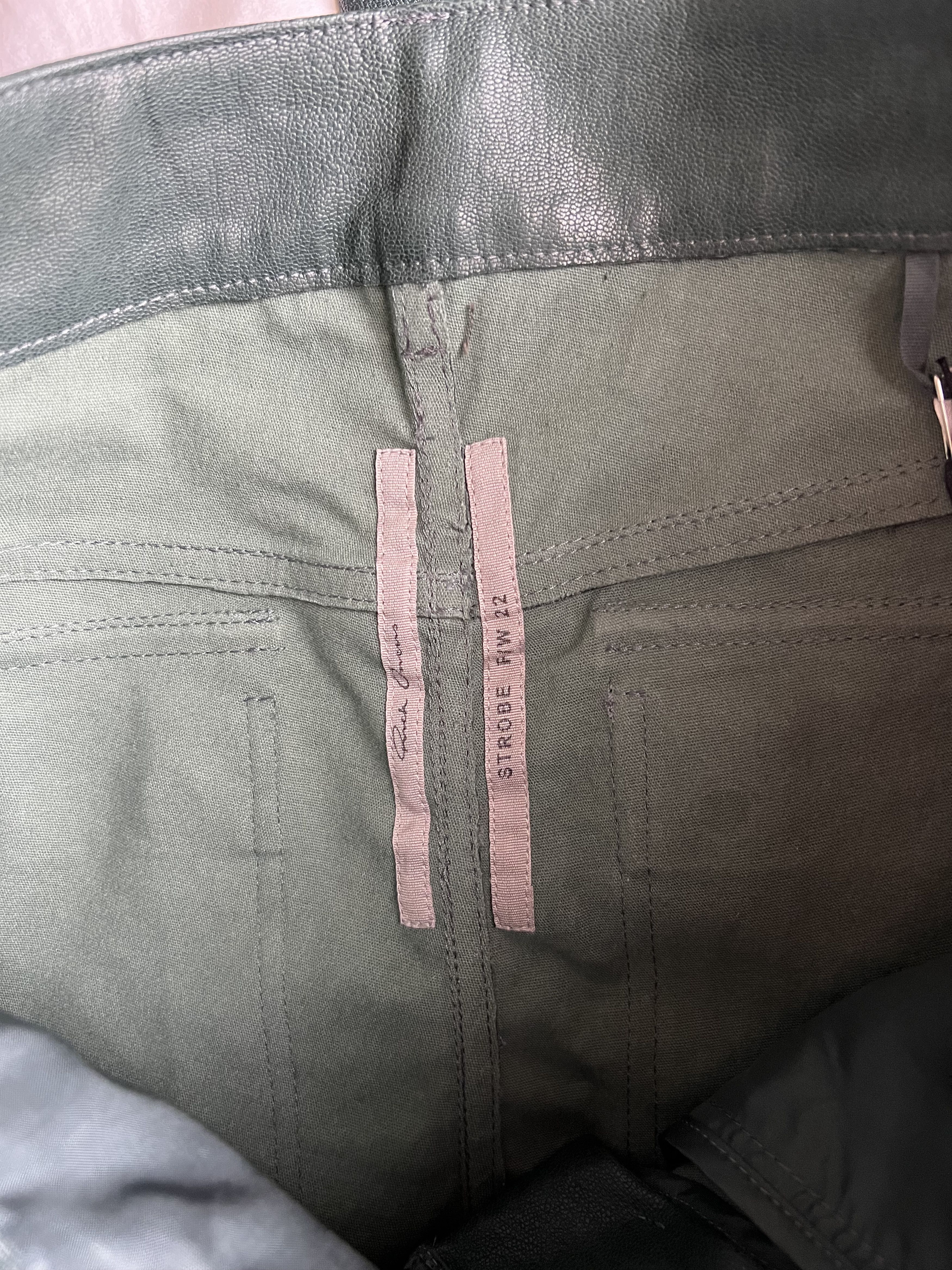 Rick Owens Rick Owens Strobe Leather Tyrone Pants in Teal Size US 30 / EU 46 - 9 Thumbnail