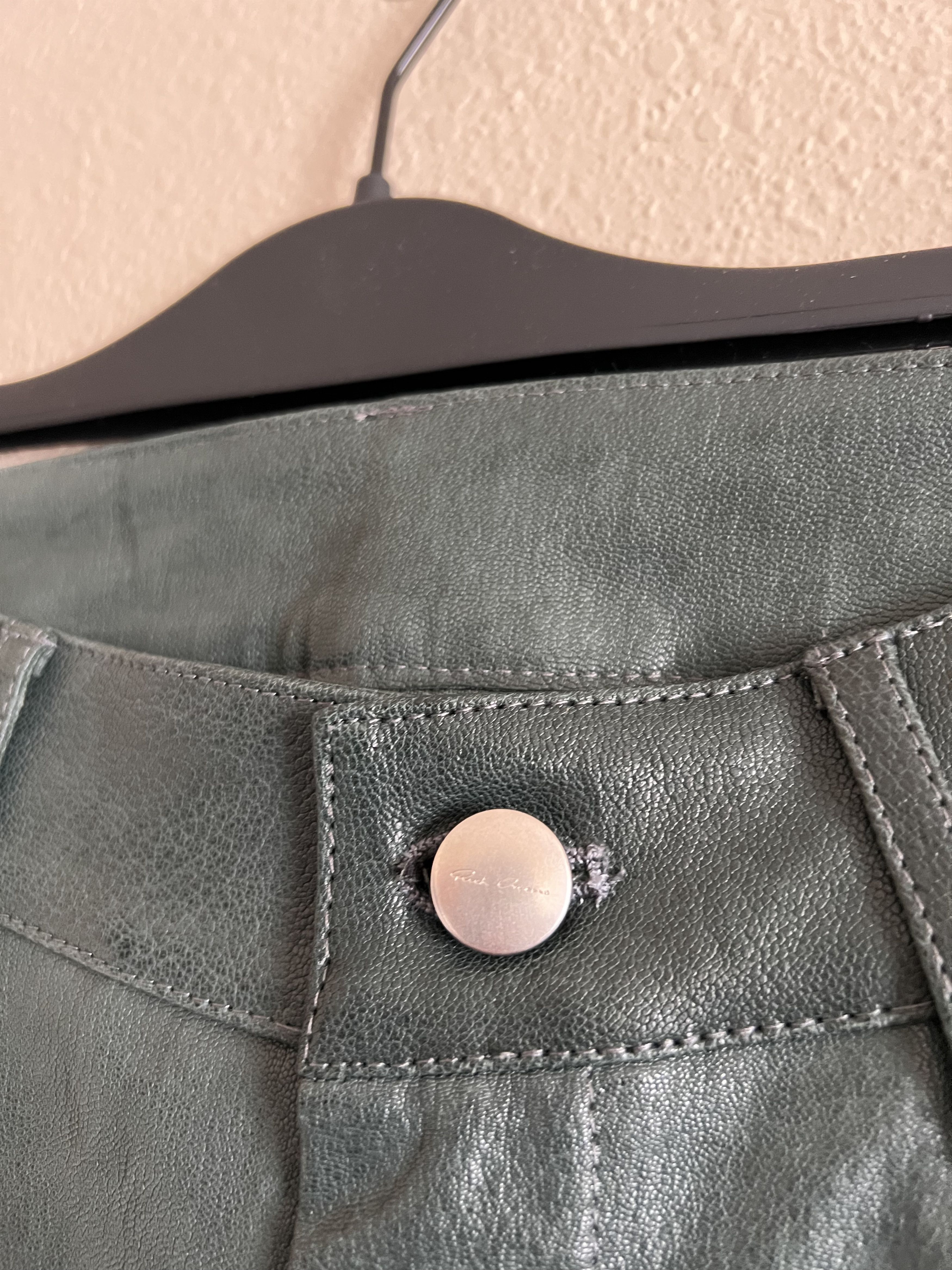 Rick Owens Rick Owens Strobe Leather Tyrone Pants in Teal Size US 30 / EU 46 - 4 Thumbnail