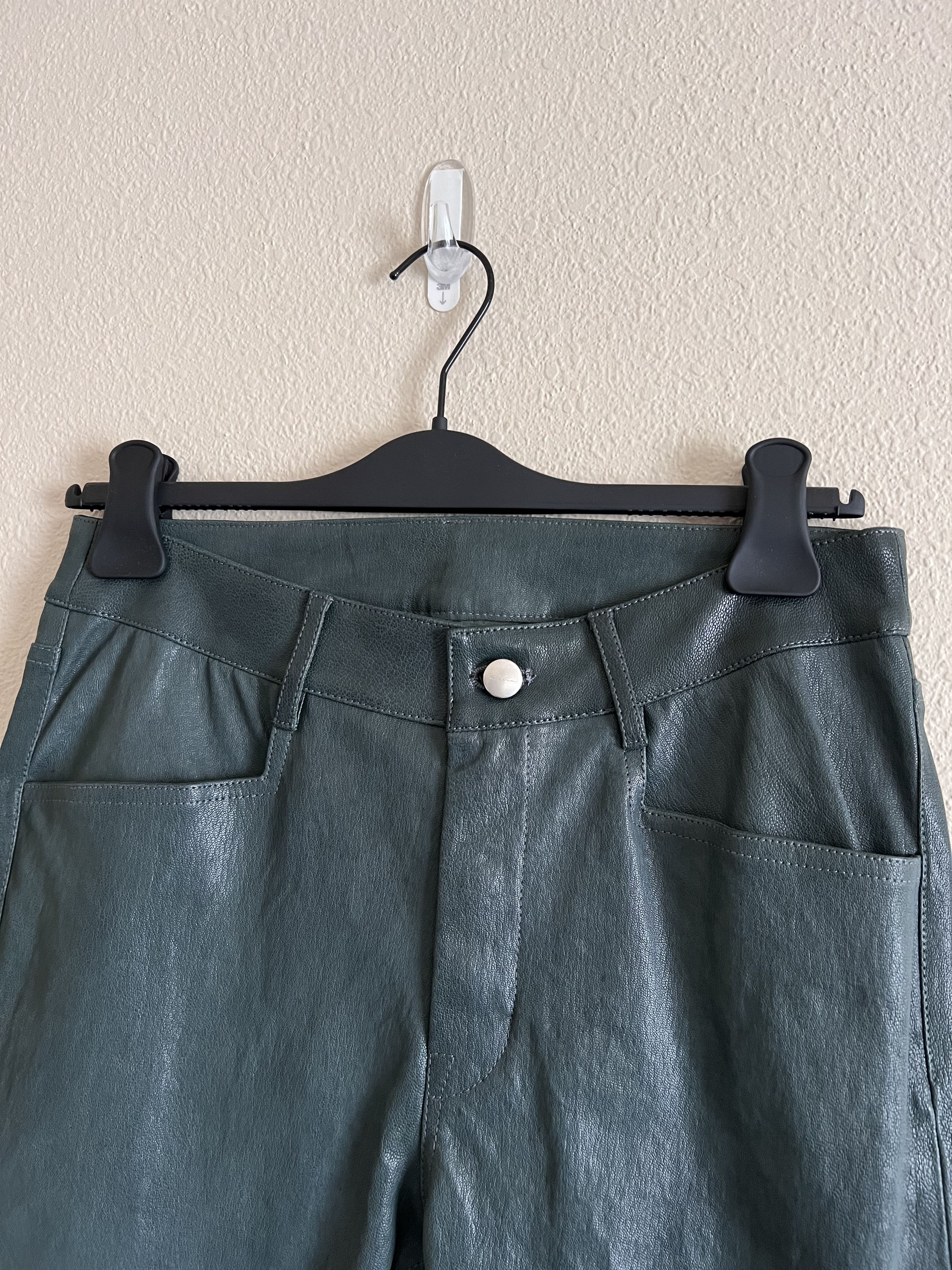 Rick Owens Rick Owens Strobe Leather Tyrone Pants in Teal Size US 30 / EU 46 - 2 Thumbnail