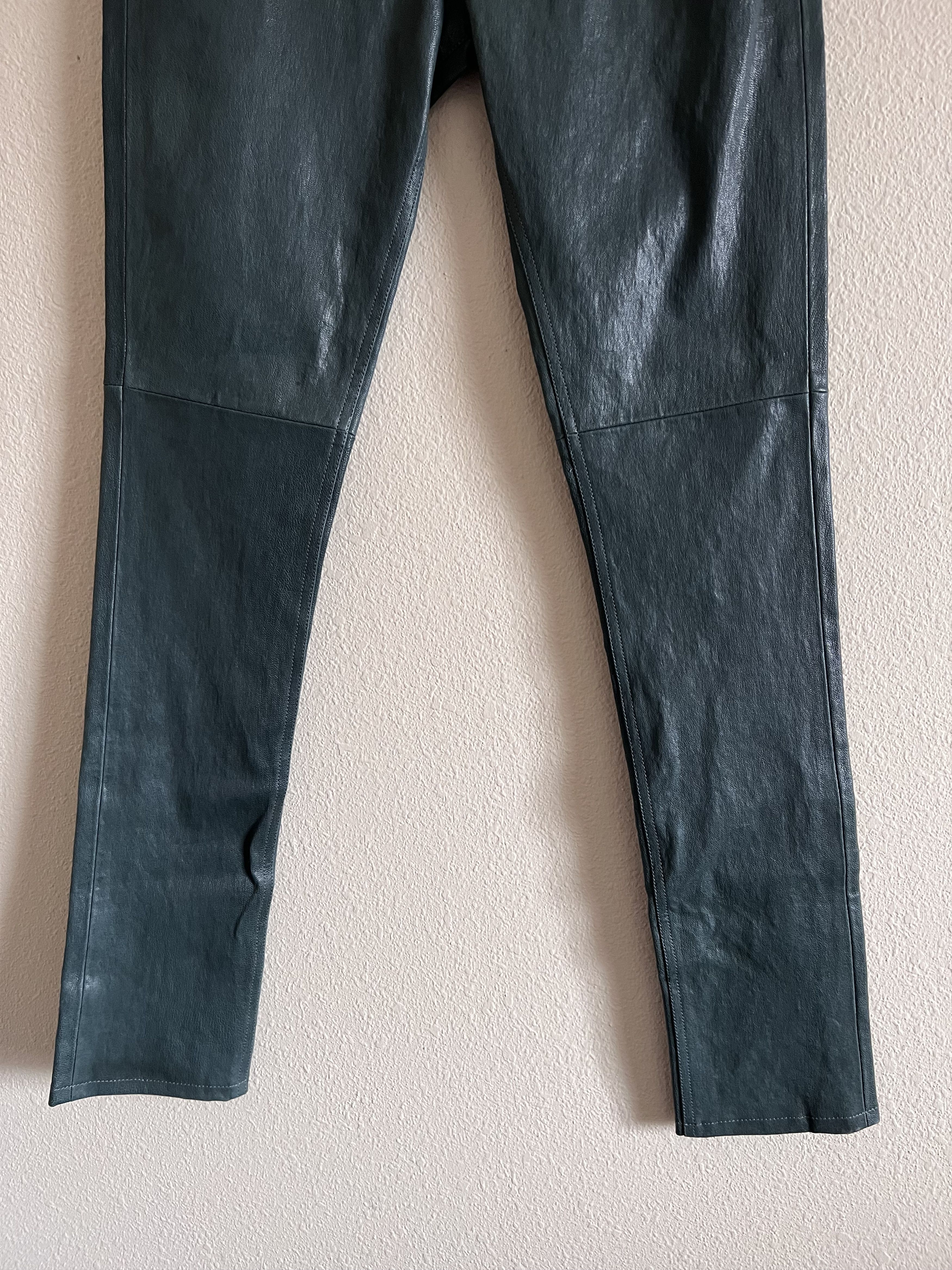 Rick Owens Rick Owens Strobe Leather Tyrone Pants in Teal Size US 30 / EU 46 - 3 Thumbnail