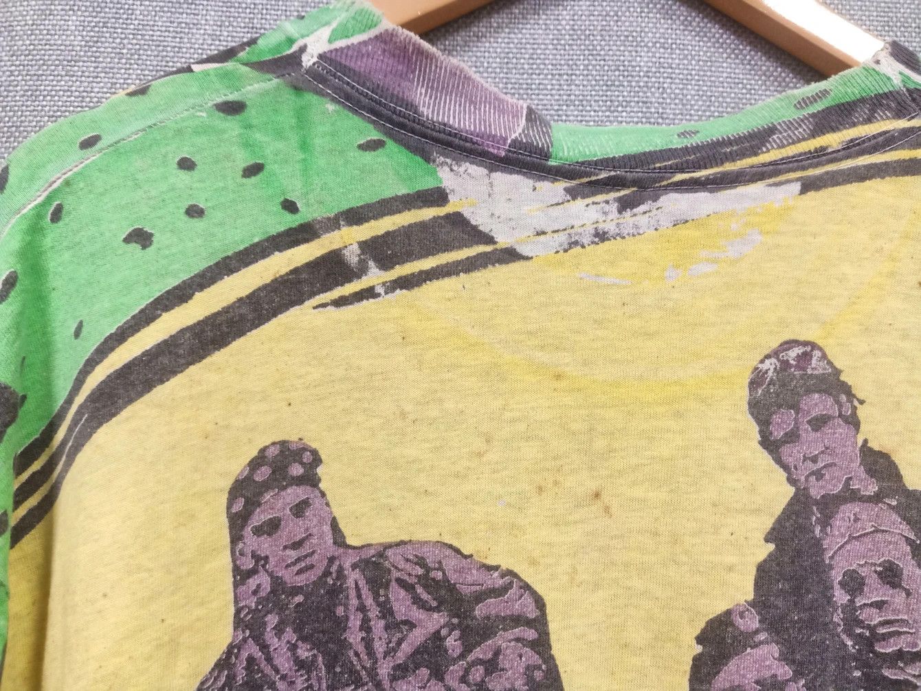 Fruit Of The Loom vintage 90s t shirt full print made in usa Size US XL / EU 56 / 4 - 12 Thumbnail