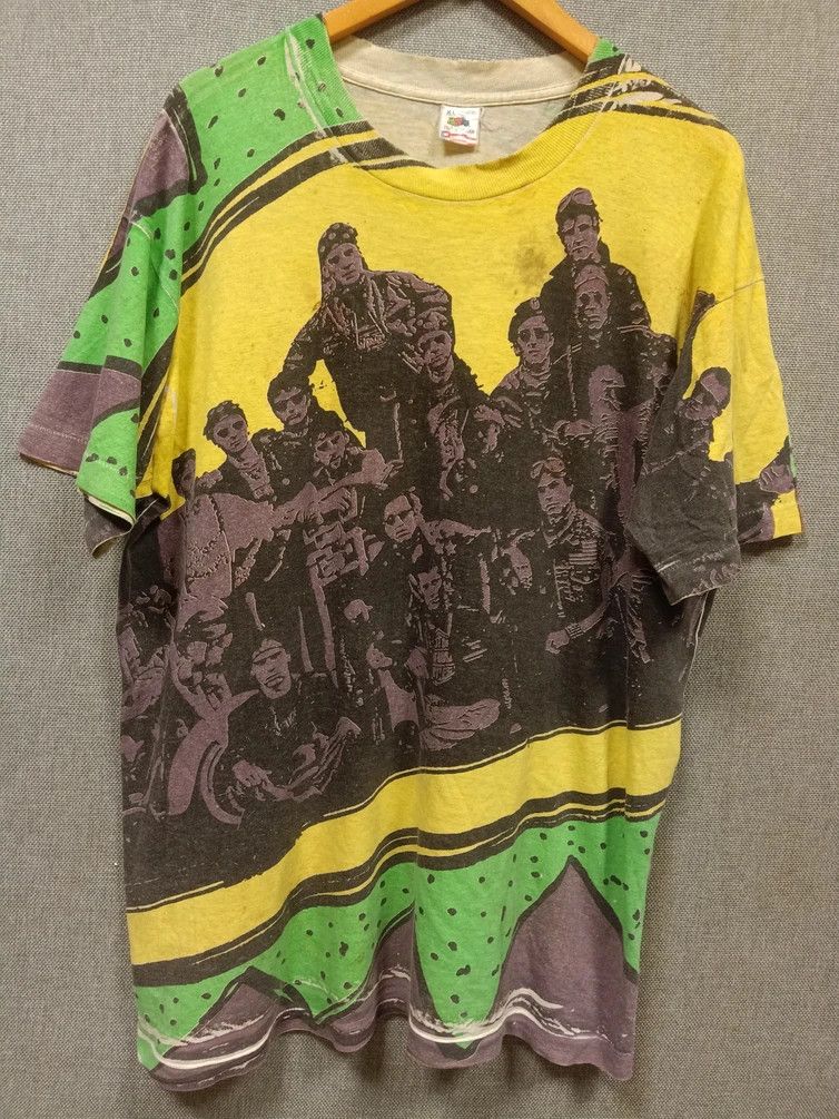 Fruit Of The Loom vintage 90s t shirt full print made in usa Size US XL / EU 56 / 4 - 1 Thumbnail