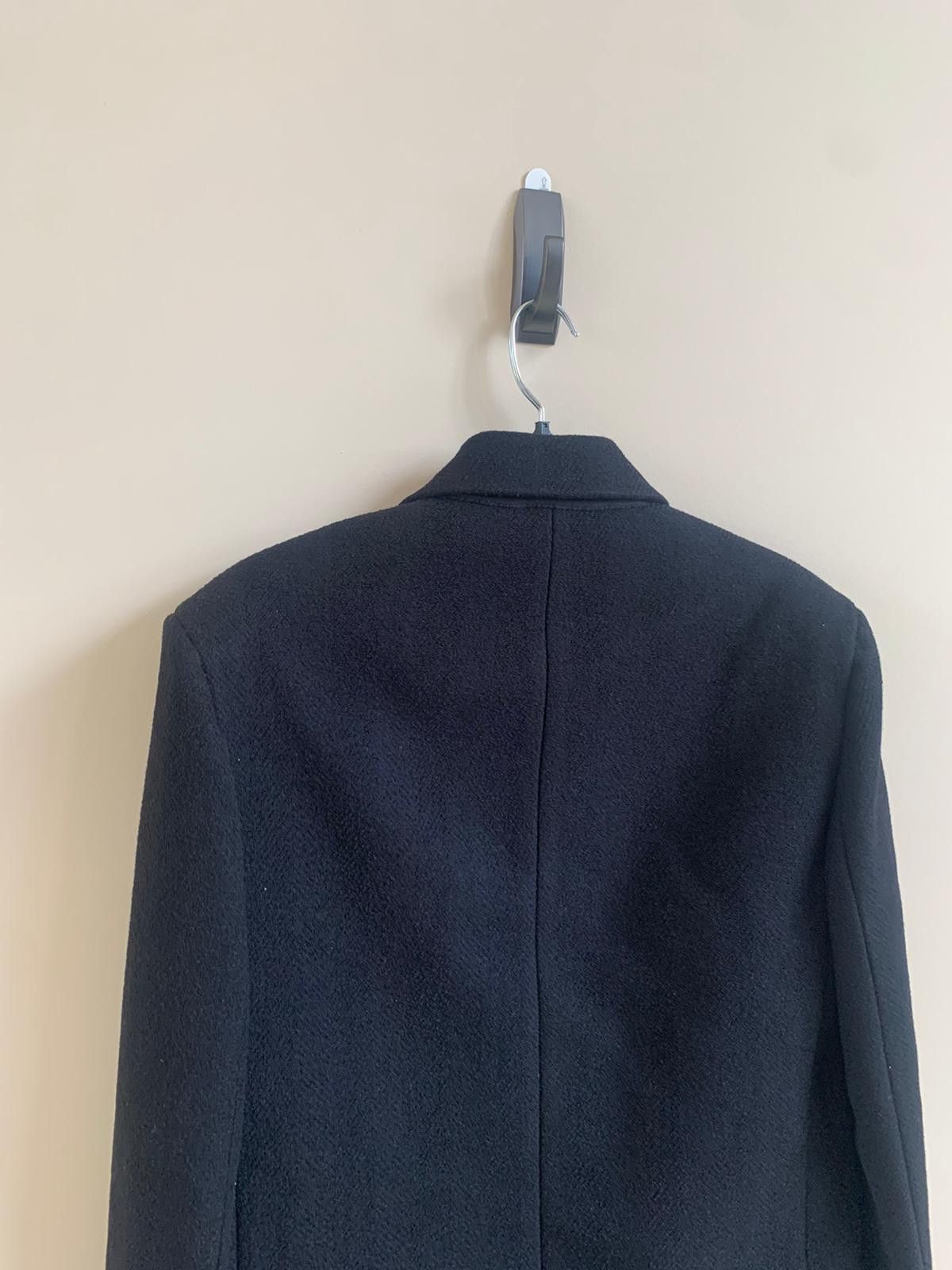 Bottega Veneta Coat in Boiled Herringbone Wool in Black Size US M / EU 48-50 / 2 - 9 Thumbnail