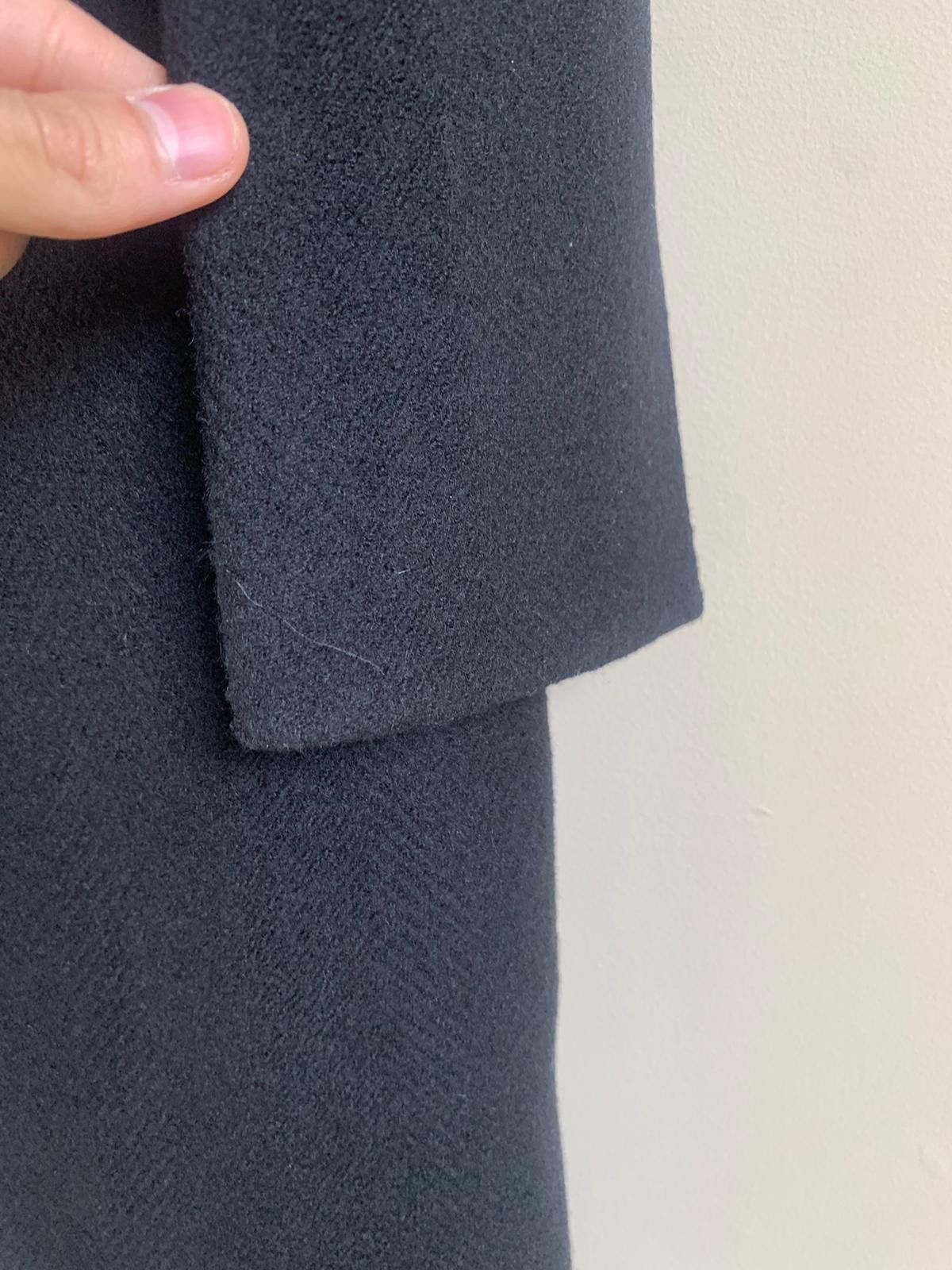 Bottega Veneta Coat in Boiled Herringbone Wool in Black Size US M / EU 48-50 / 2 - 8 Thumbnail
