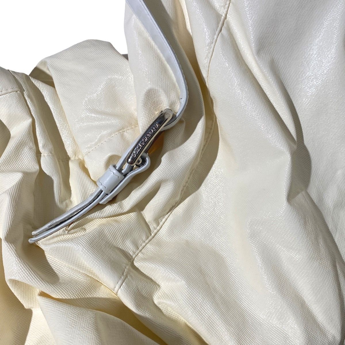Dolce & Gabbana × Vintage Dolce and Gabbana 2003 F/W Shiny Ivory Cropped Puffer Jacket Size M / US 6-8 / IT 42-44 - 10 Thumbnail